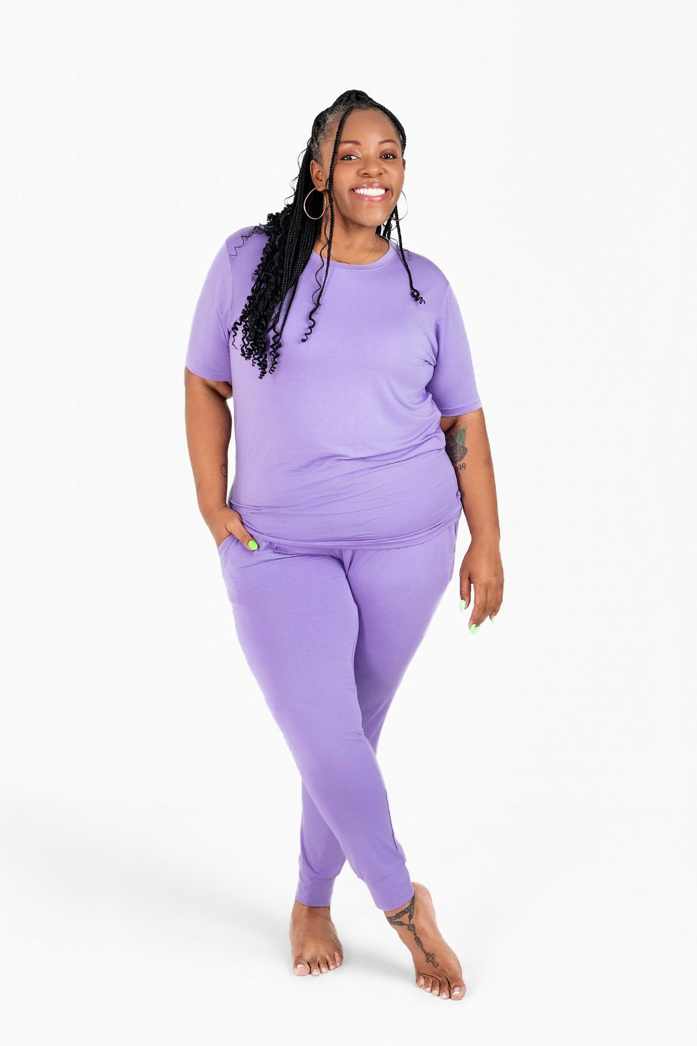 Purple | Women's Bamboo Jogger Pajama Pants