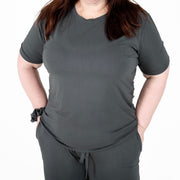 Charcoal | Adult Bamboo Short Sleeve T-shirt