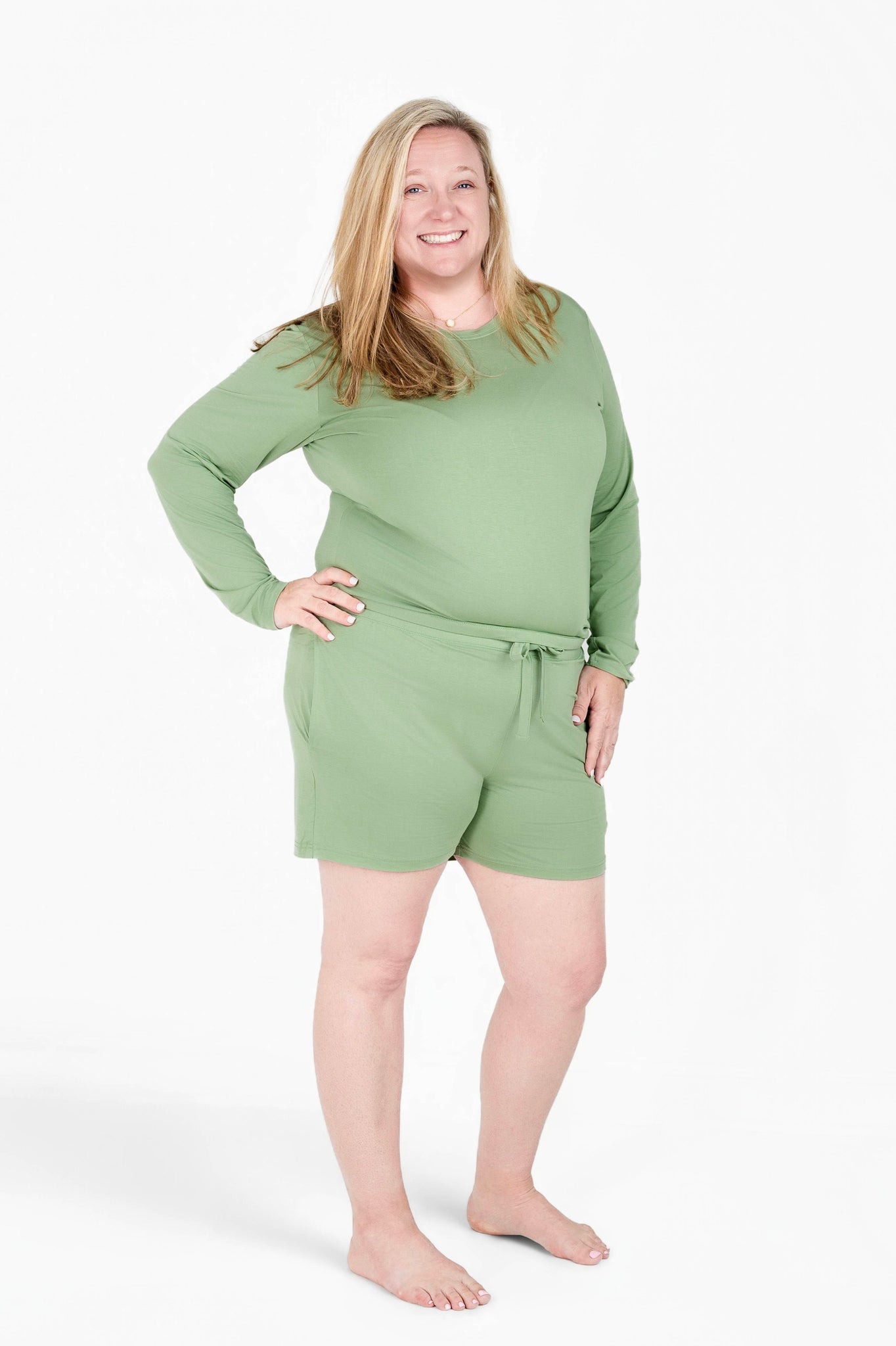 Sage Green | Women's Bamboo Pajama Shorts