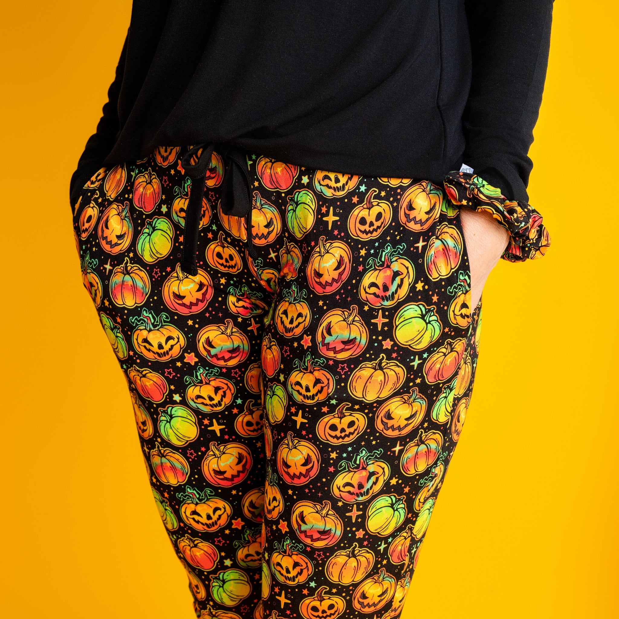 Halloween | Spooky Pumpkins | Women's Bamboo Jogger Pajama Pants