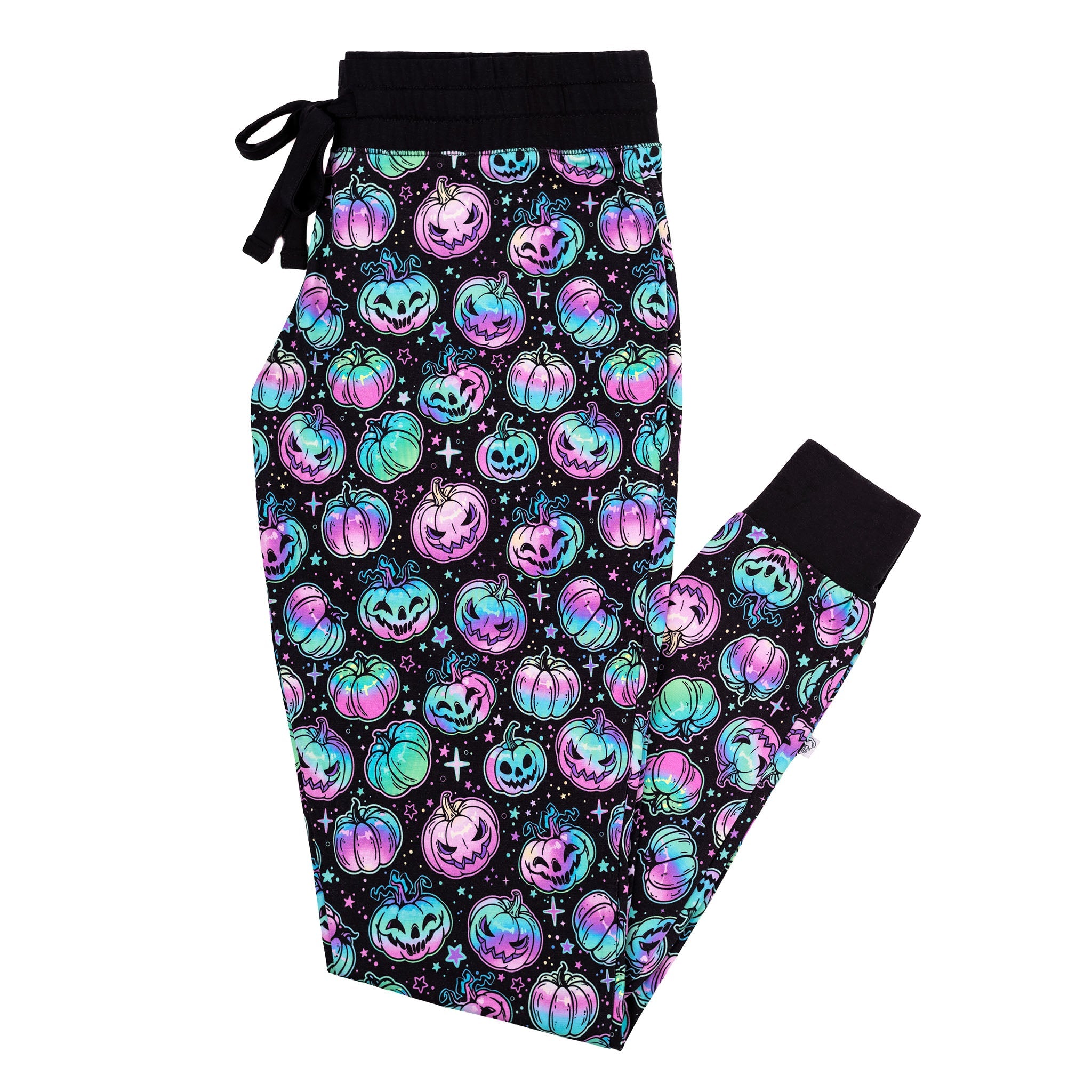 Halloween | Starlight Pumpkins | Women's Bamboo Jogger Pajama Pants