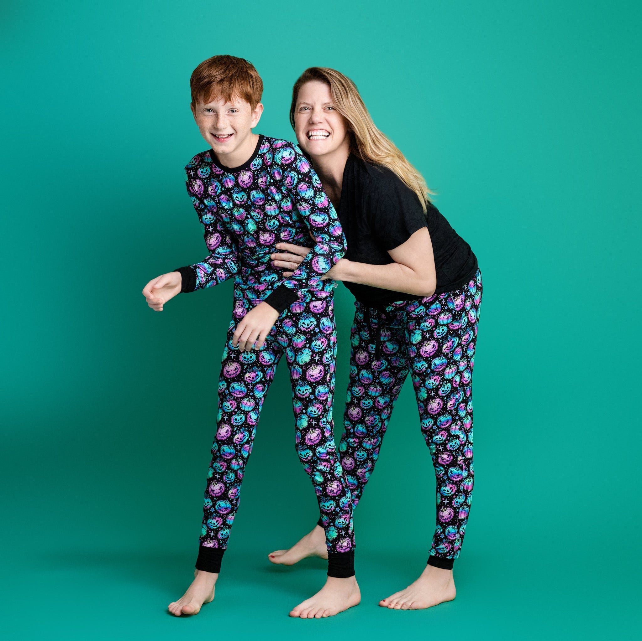 Halloween | Starlight Pumpkins | Two-piece Bamboo Long Sleeve Toddler & Kids Pajamas