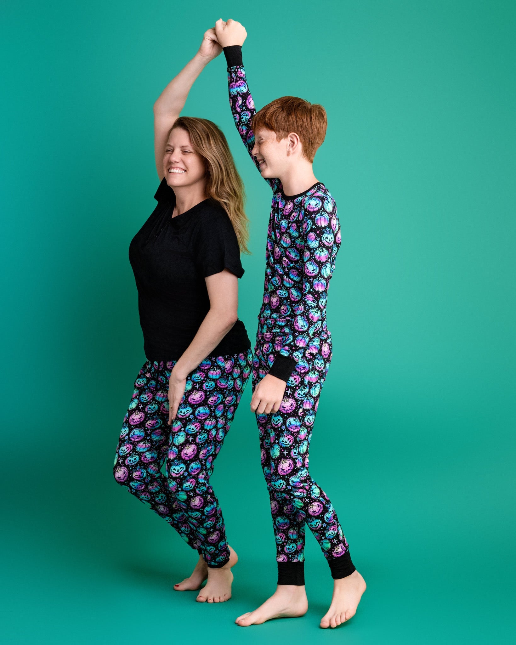 Halloween | Starlight Pumpkins | Women's Bamboo Jogger Pajama Pants