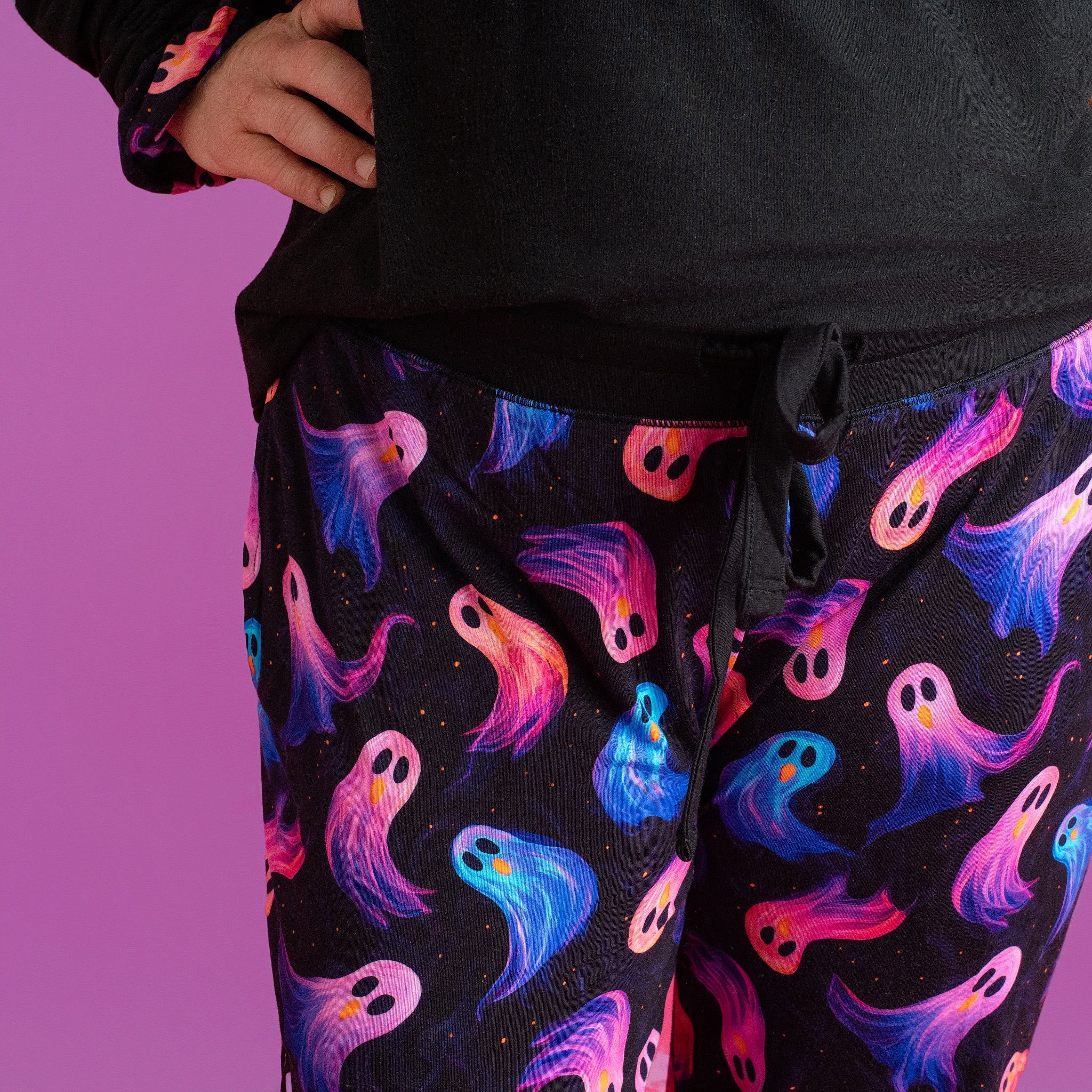 Halloween | Whirling Ghosts | Women's Bamboo Jogger Pajama Pants