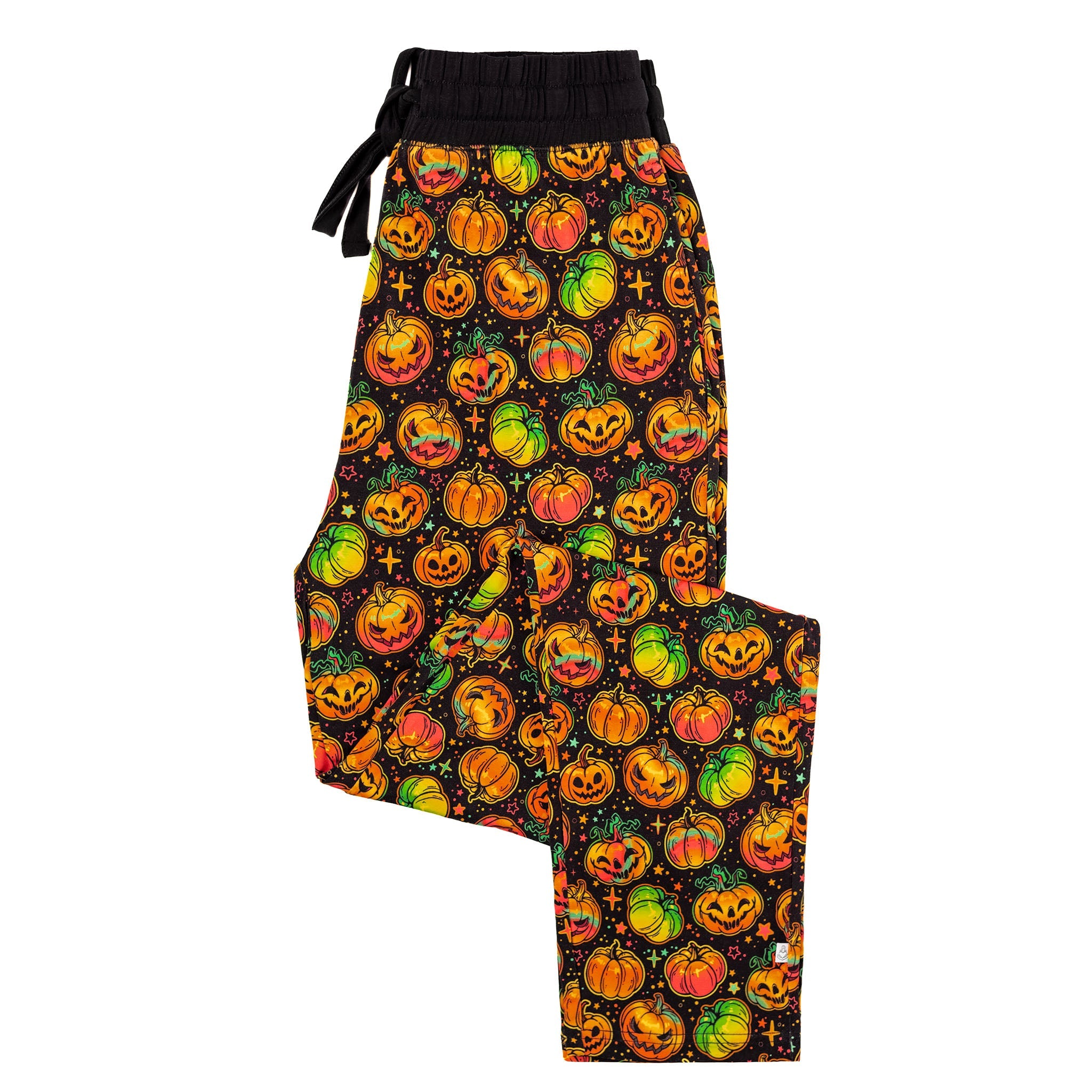 Halloween | Spooky Pumpkins | Men's Bamboo Relaxed Lounge Pajama Pants