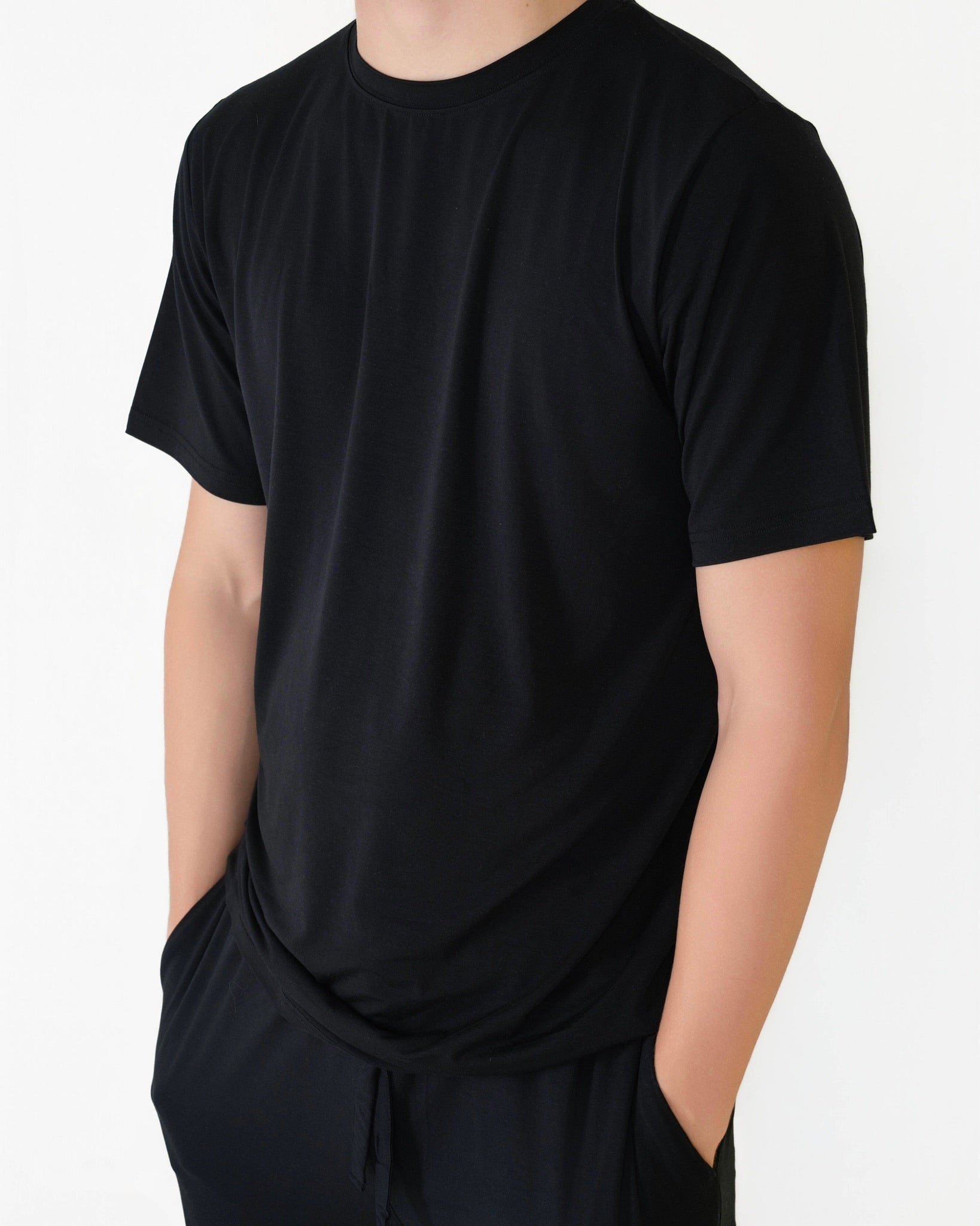 Black | Unisex Adult Bamboo Tee Shirt