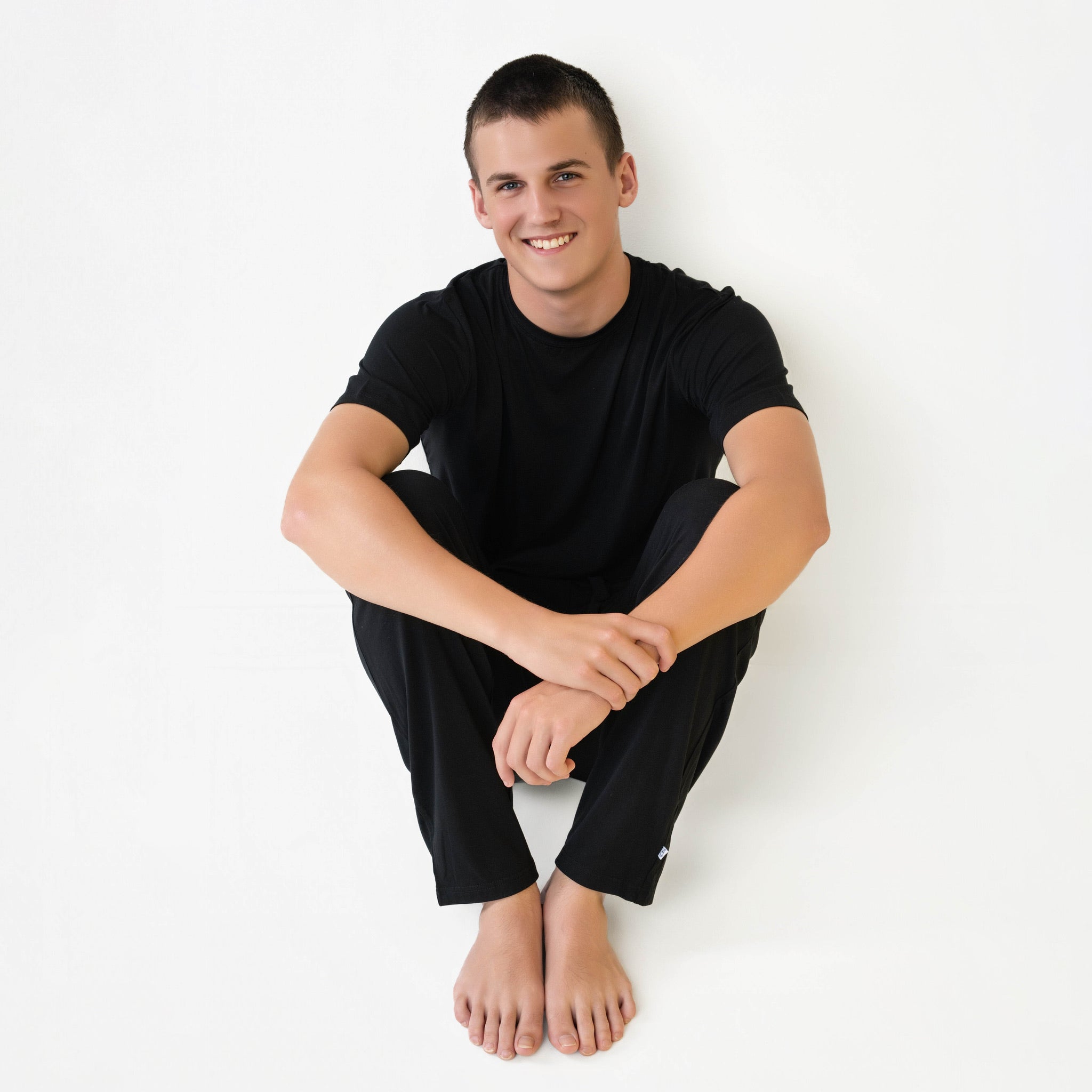 Black | Men's Bamboo Relaxed Lounge Pajama Pants