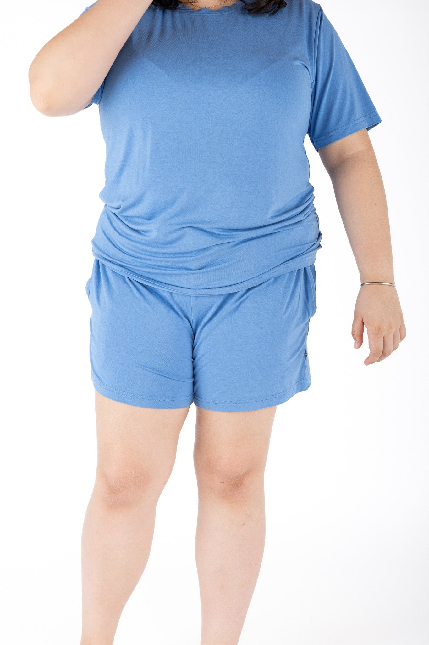 Steel Blue | Women's Bamboo Pajama Shorts