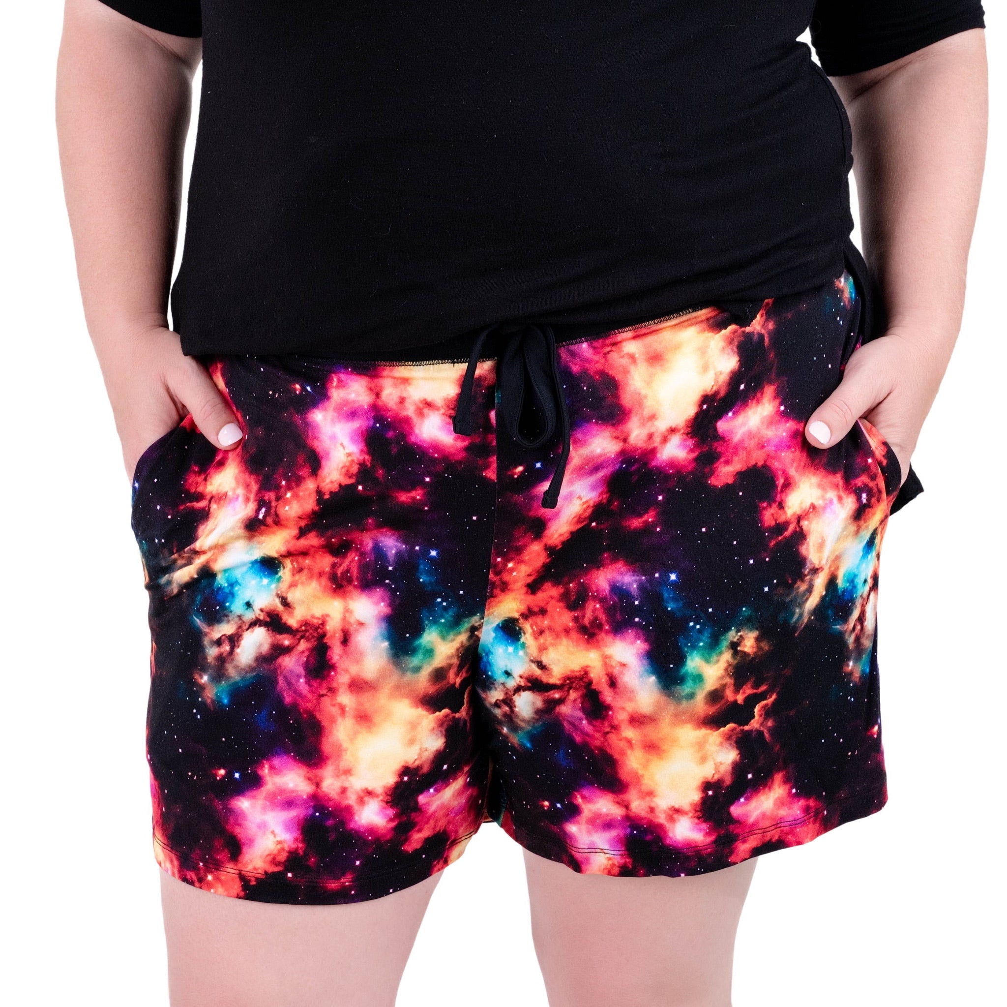 Cosmic Nebula | Women's Bamboo Pajama Shorts