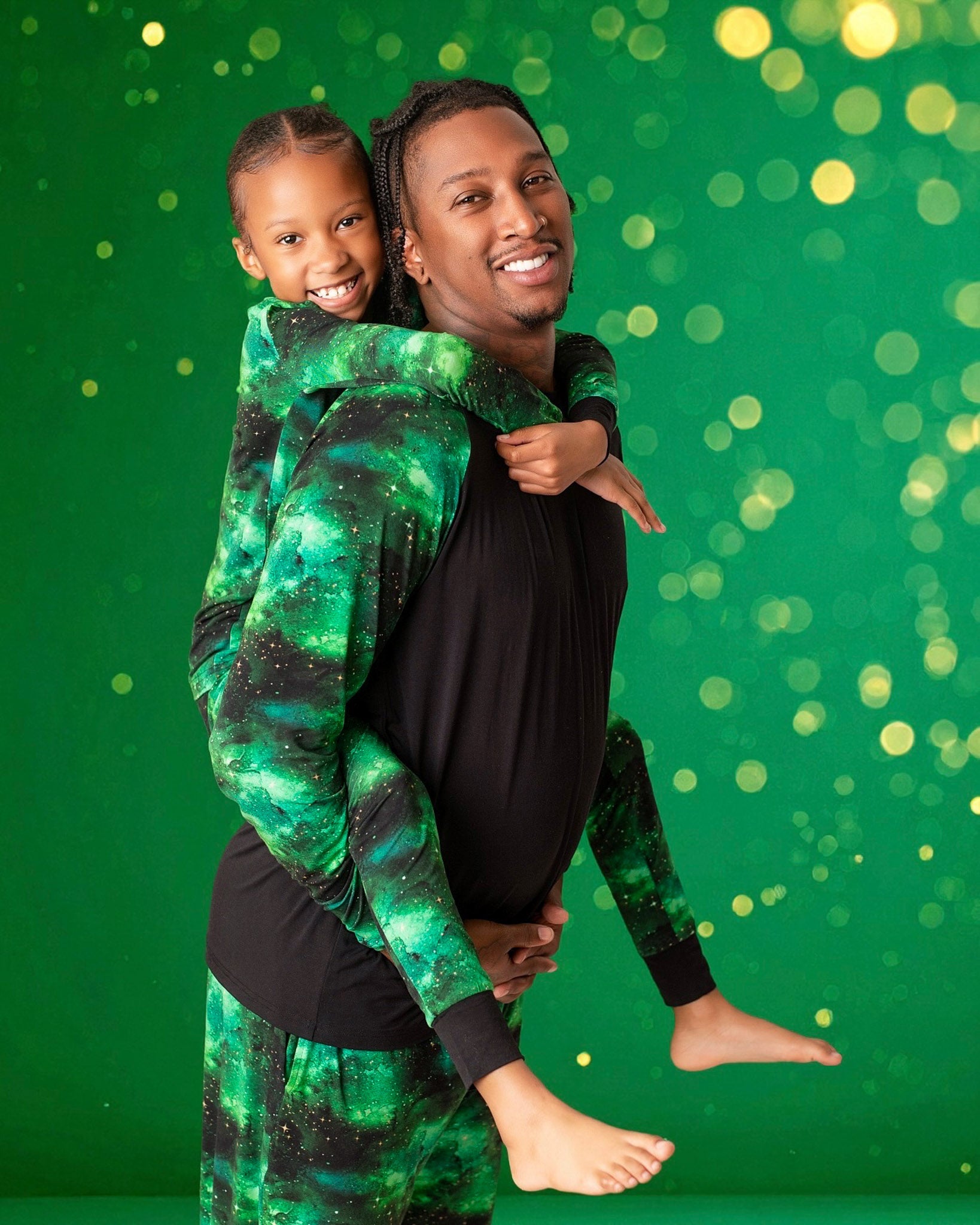 Wicked Cute | Green Galaxy Elixir | Adult Bamboo Raglan Top