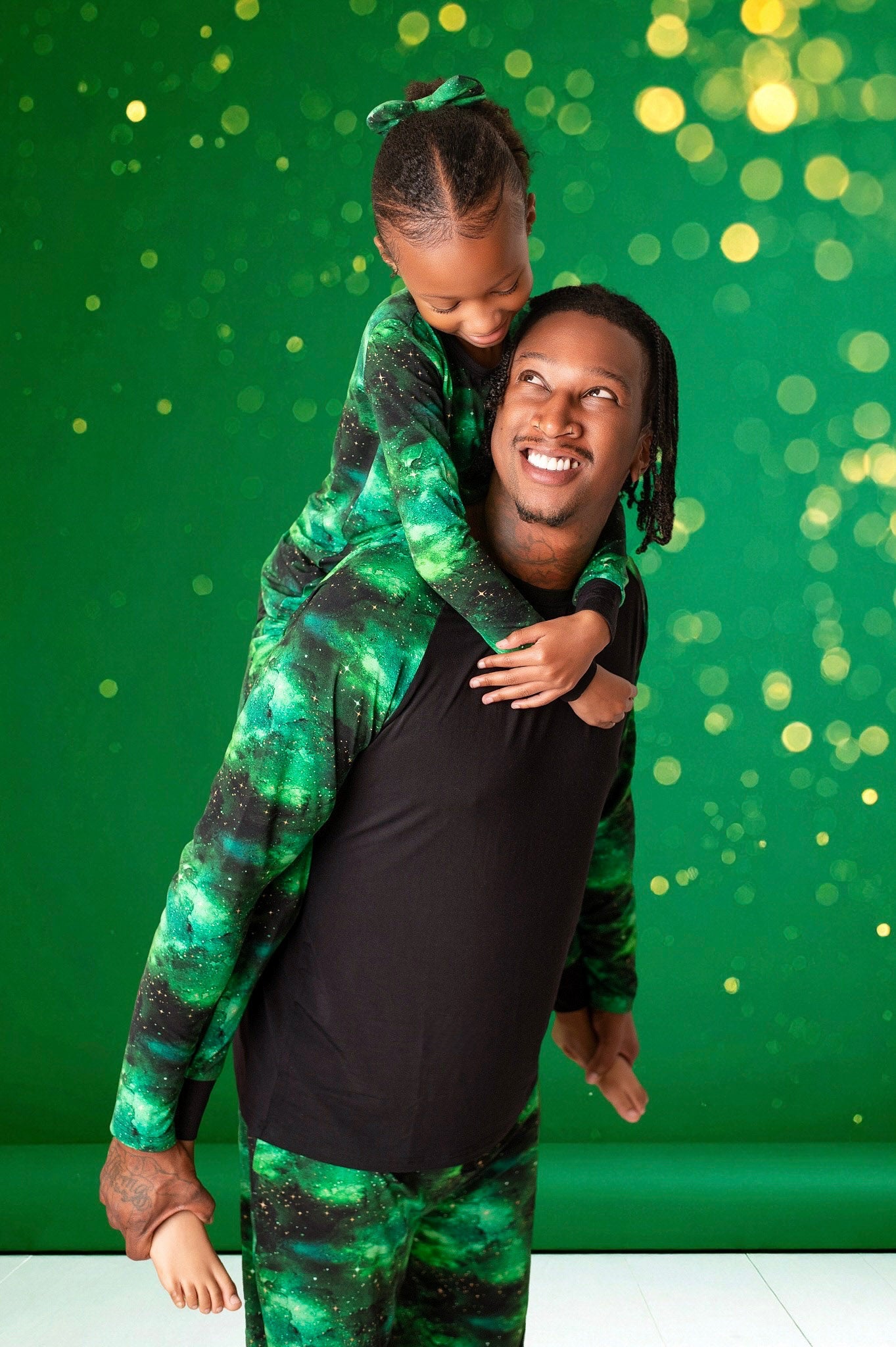 Wicked Cute | Green Galaxy Elixir | Large Clip Bow