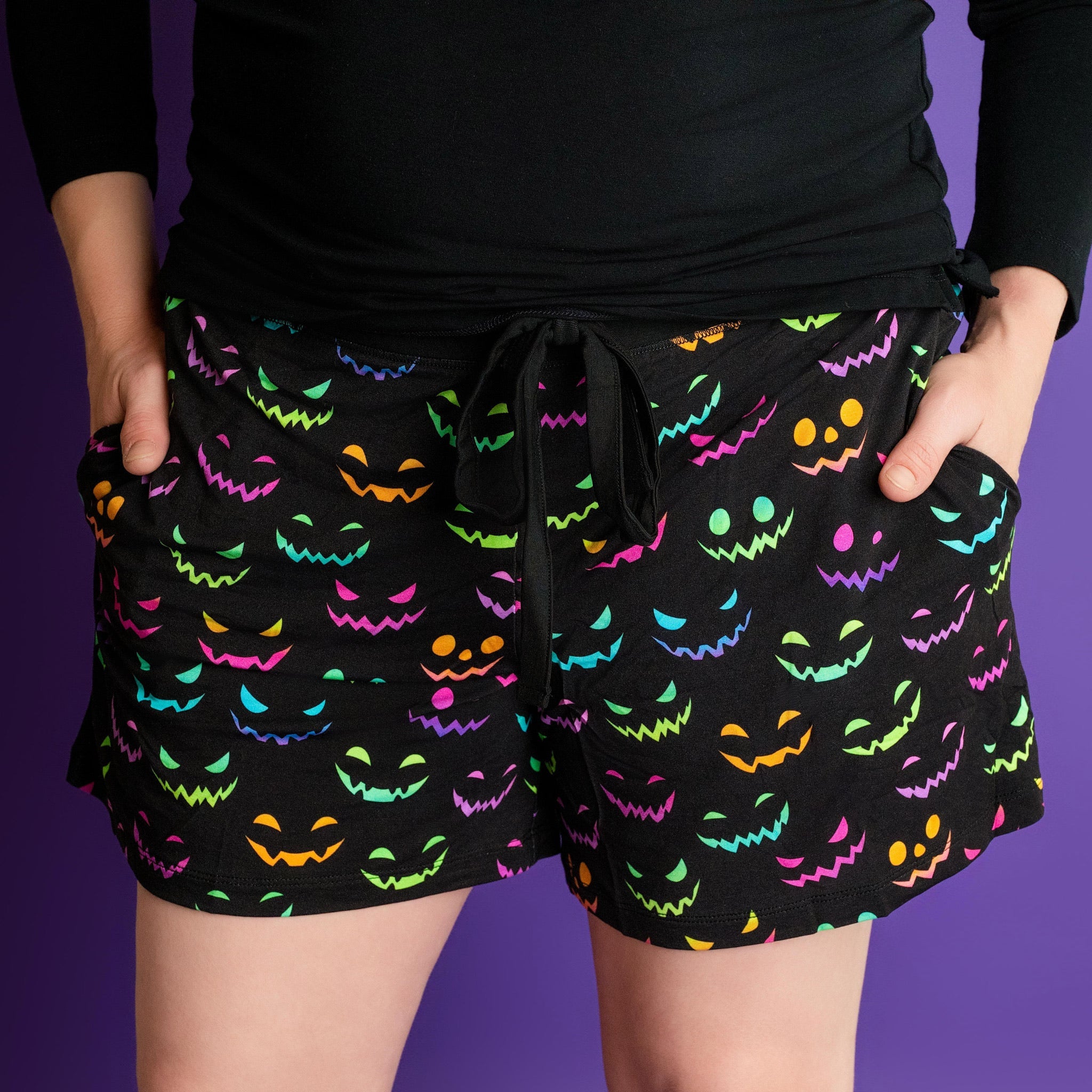 Halloween Night | Women's Bamboo Pajama Shorts