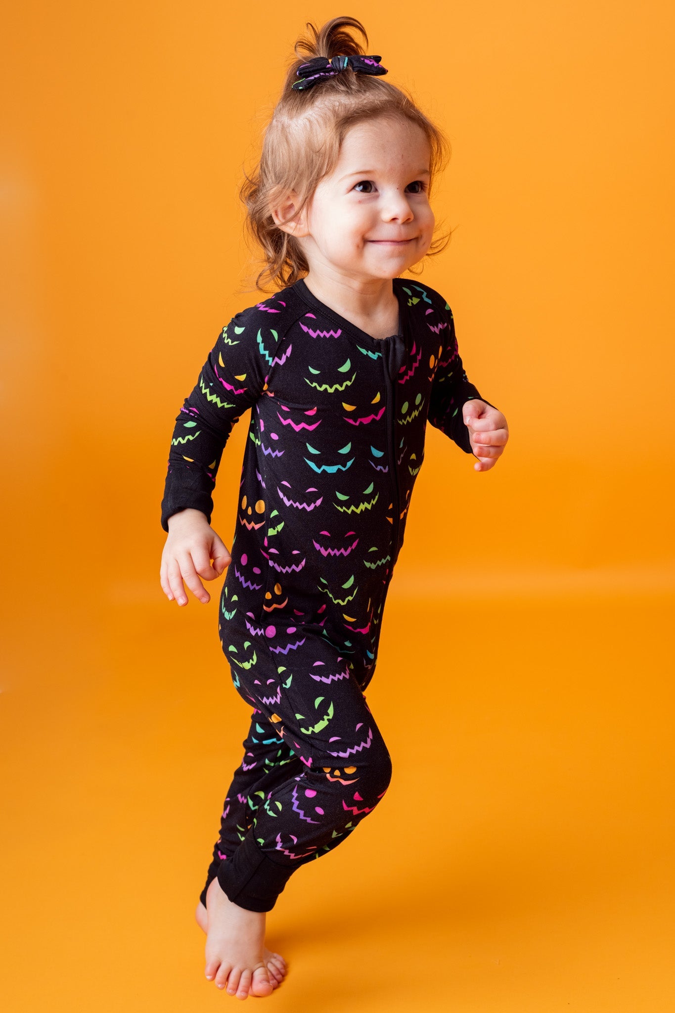 Halloween Night | Convertible Bamboo Zipper Baby Pajamas