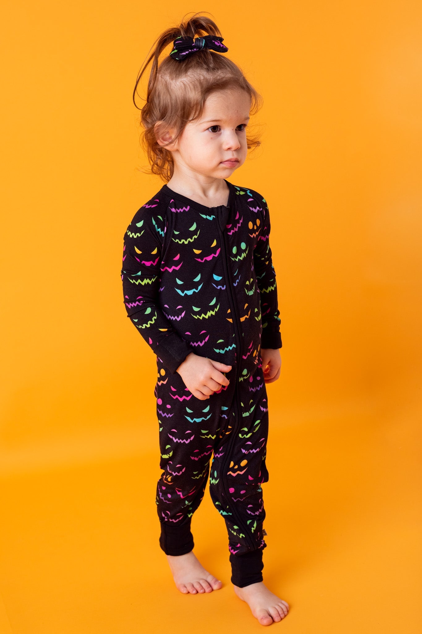 Halloween Night | Convertible Bamboo Zipper Baby Pajamas