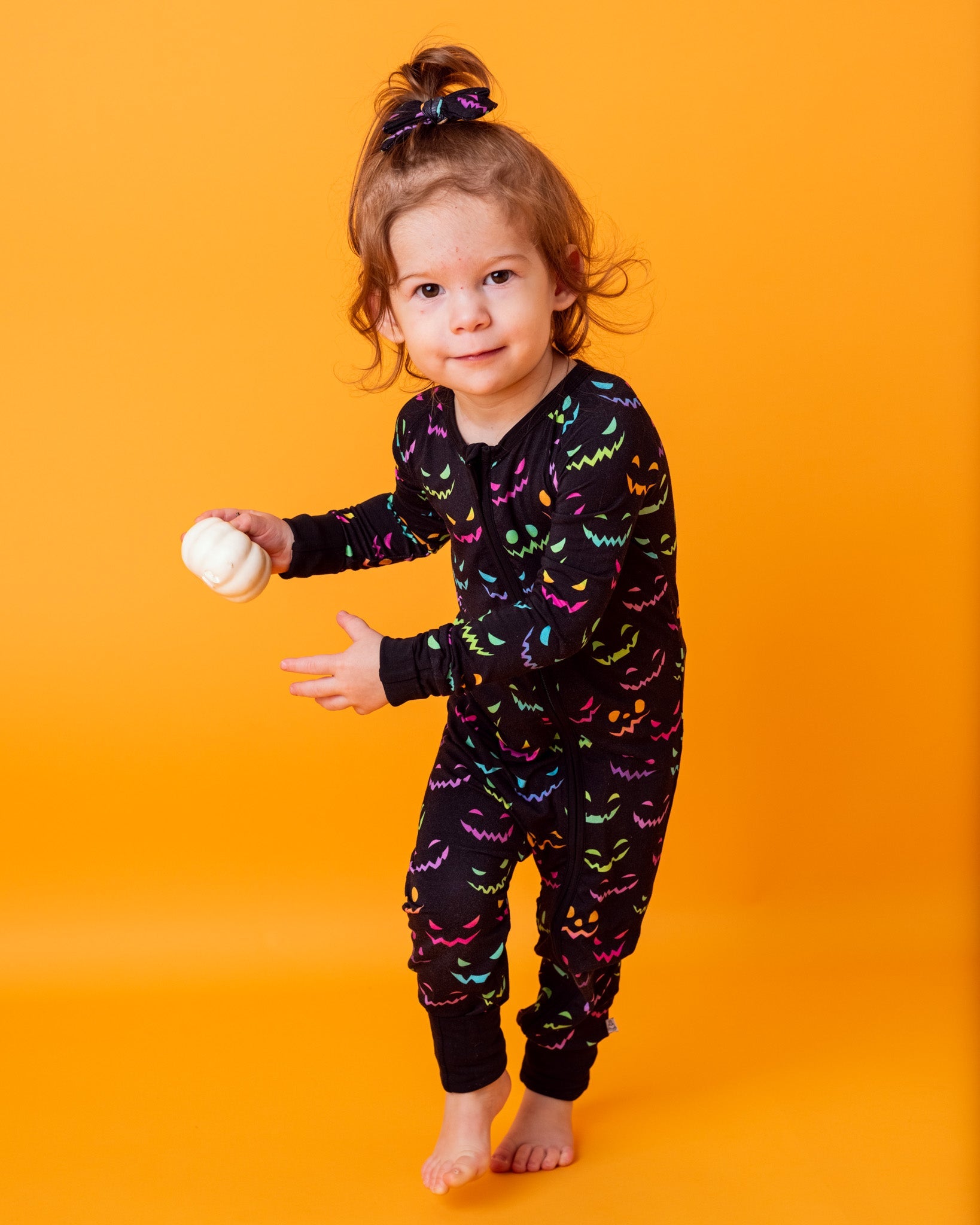 Halloween Night | Convertible Bamboo Zipper Baby Pajamas