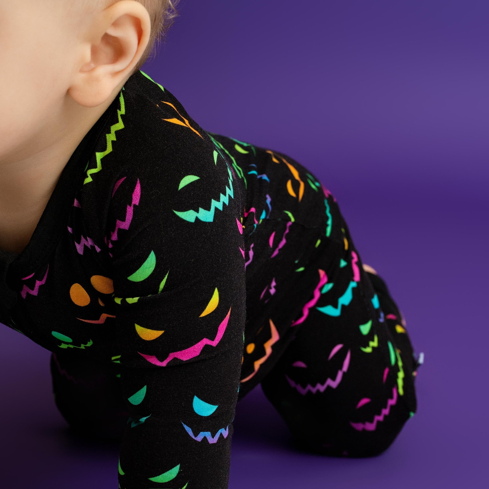 Halloween Night | Convertible Bamboo Zipper Baby Pajamas