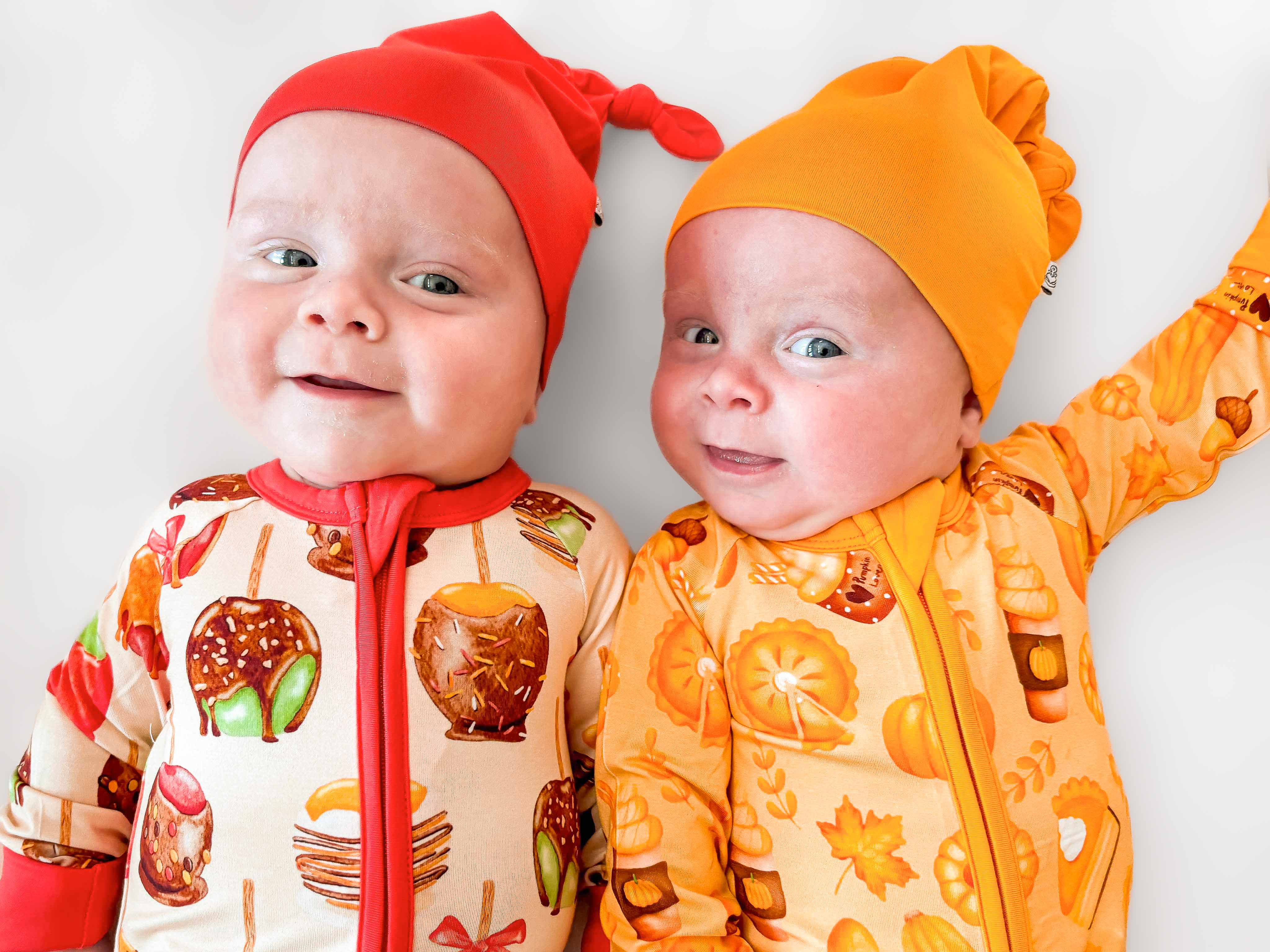 Pumpkin Lover | Convertible Bamboo Zipper Baby Pajamas