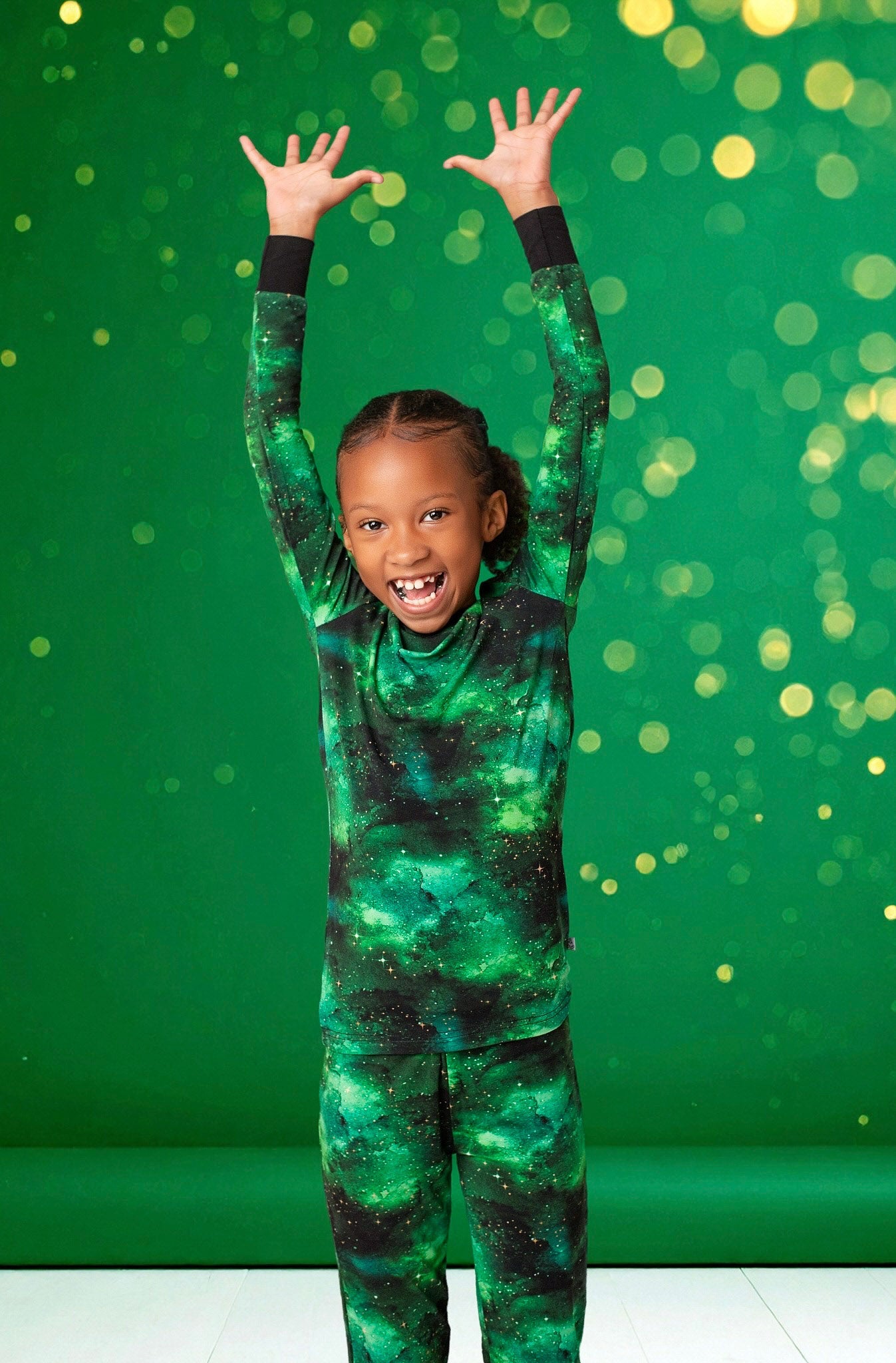 Wicked Cute | Green Galaxy Elixir | Bamboo Two-piece Pajamas