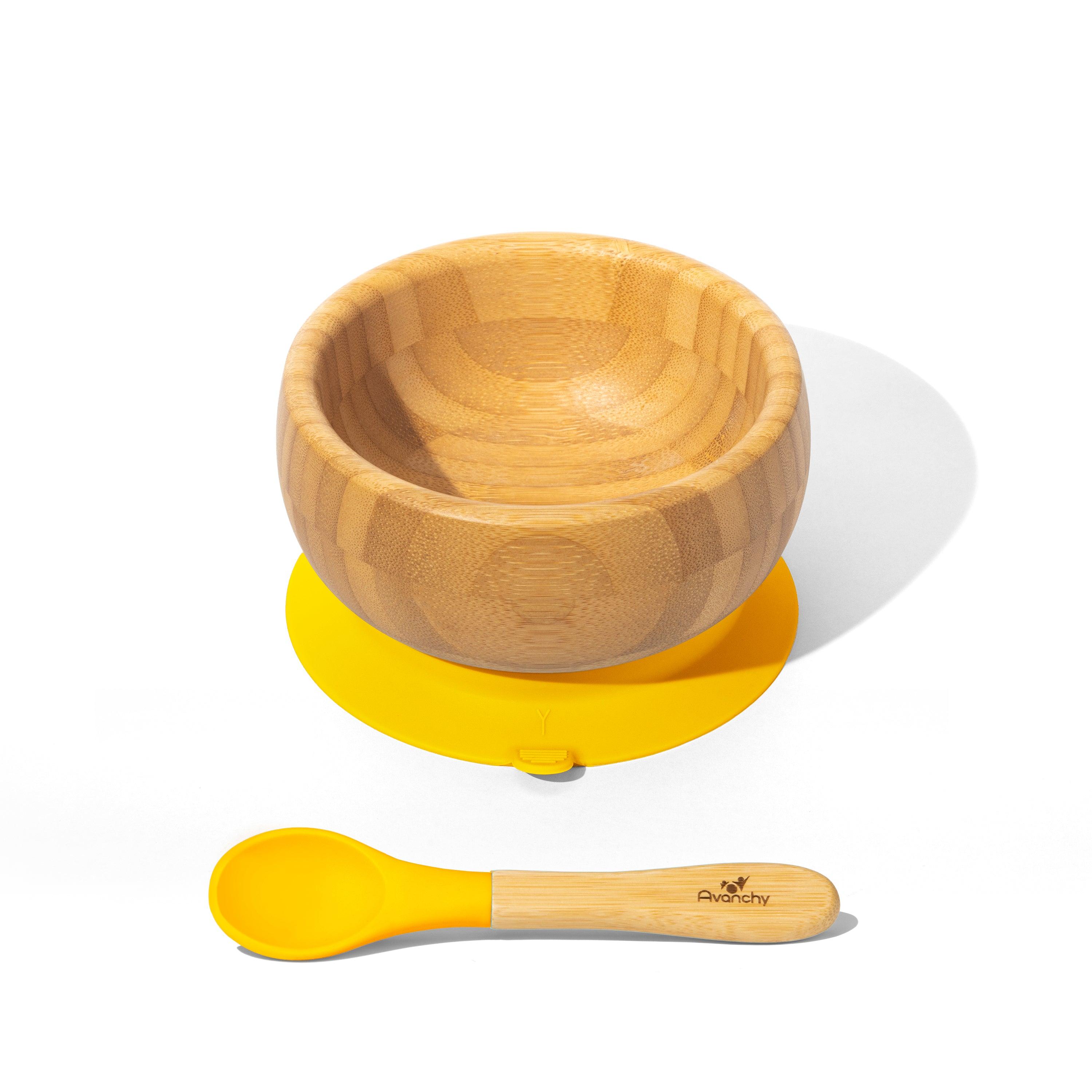 Bamboo Baby Suction Bowl + Spoon