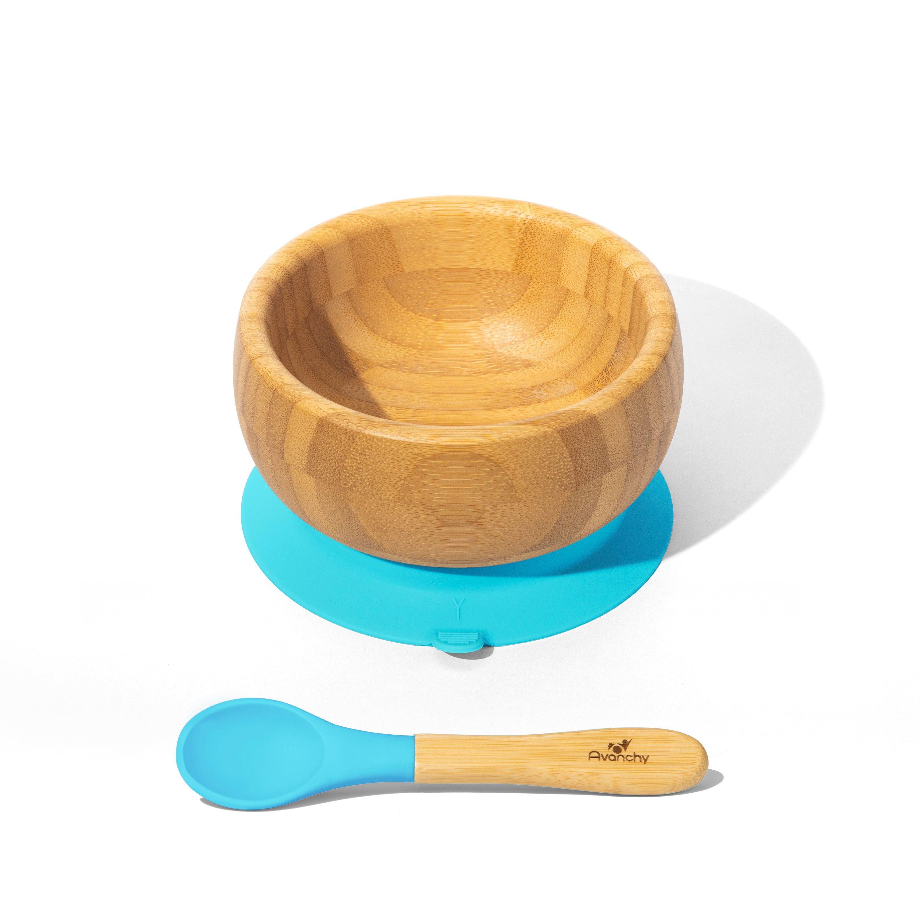 Avanchy Bamboo Suction Baby Bowl + Spoon