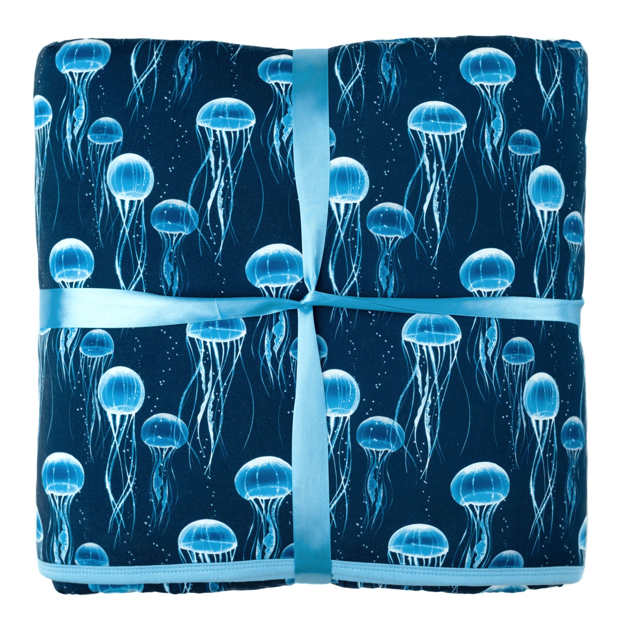 Blue Jellies | Quilted Bamboo Adult Blanket