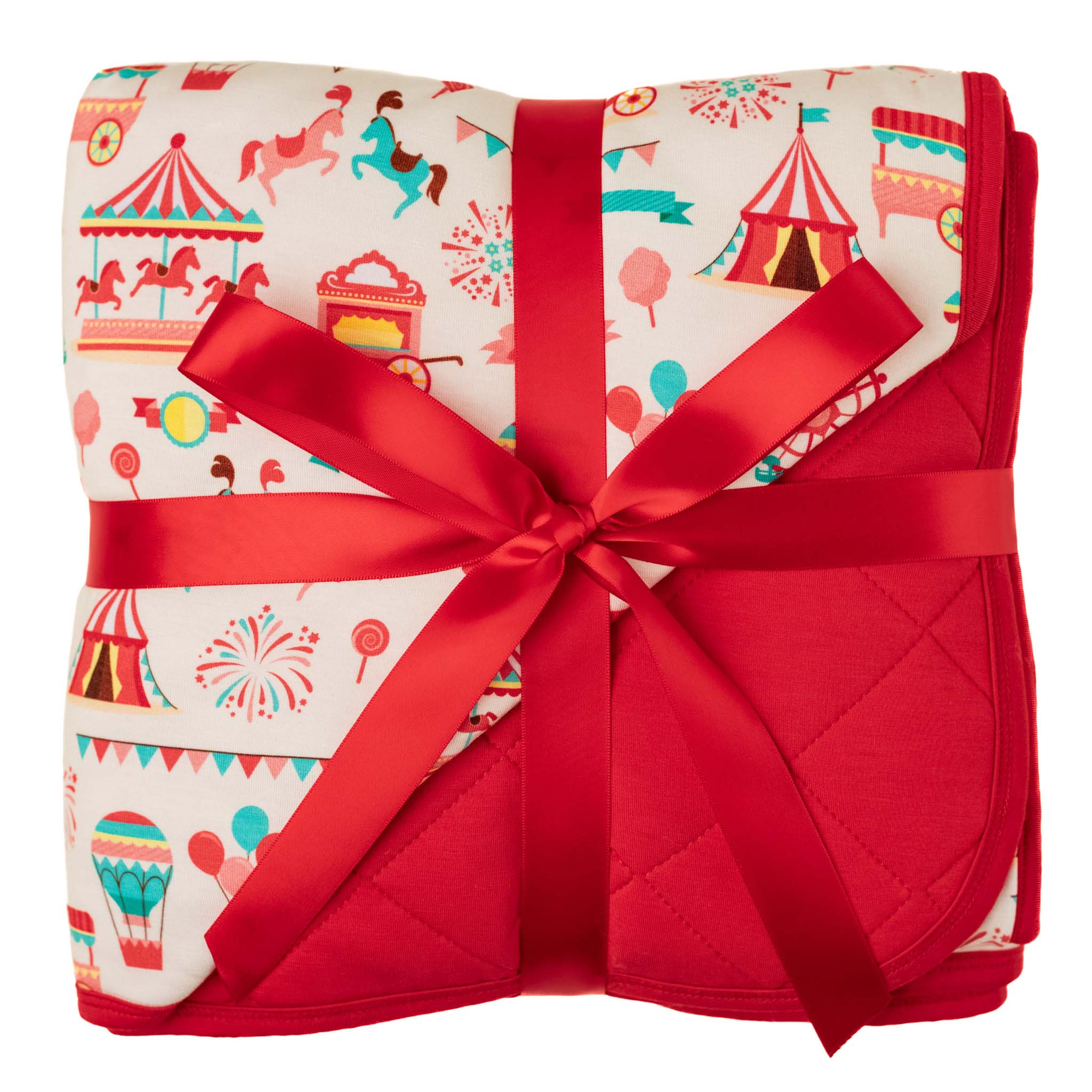 Classic Carnival | Mini Quilted Bamboo Baby Blanket