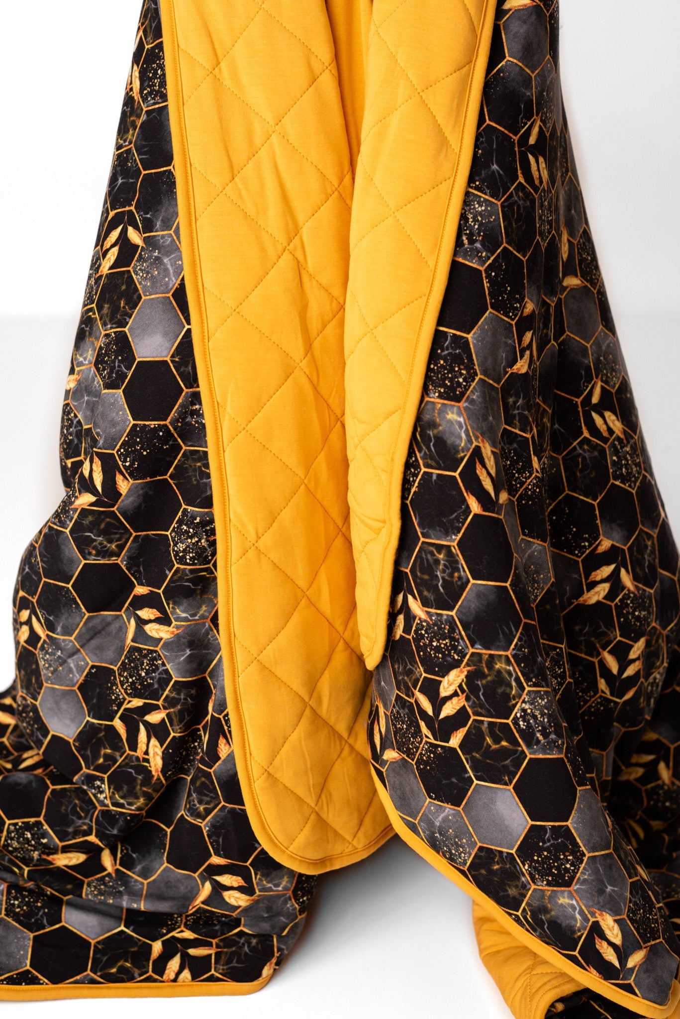 Midnight Honey | Quilted Bamboo Toddler Blanket