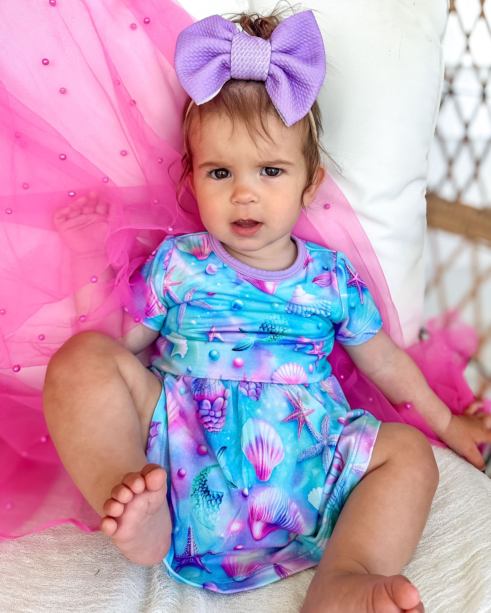 Pale Lavender | Toddler Girl Nylon Bow