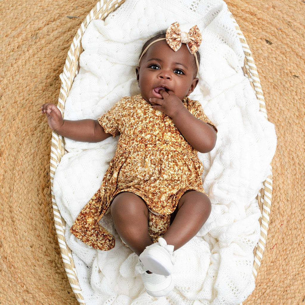 gold newborn dress Bamboo Bodysuit Apparel Dress for Baby, Girl & Toddler