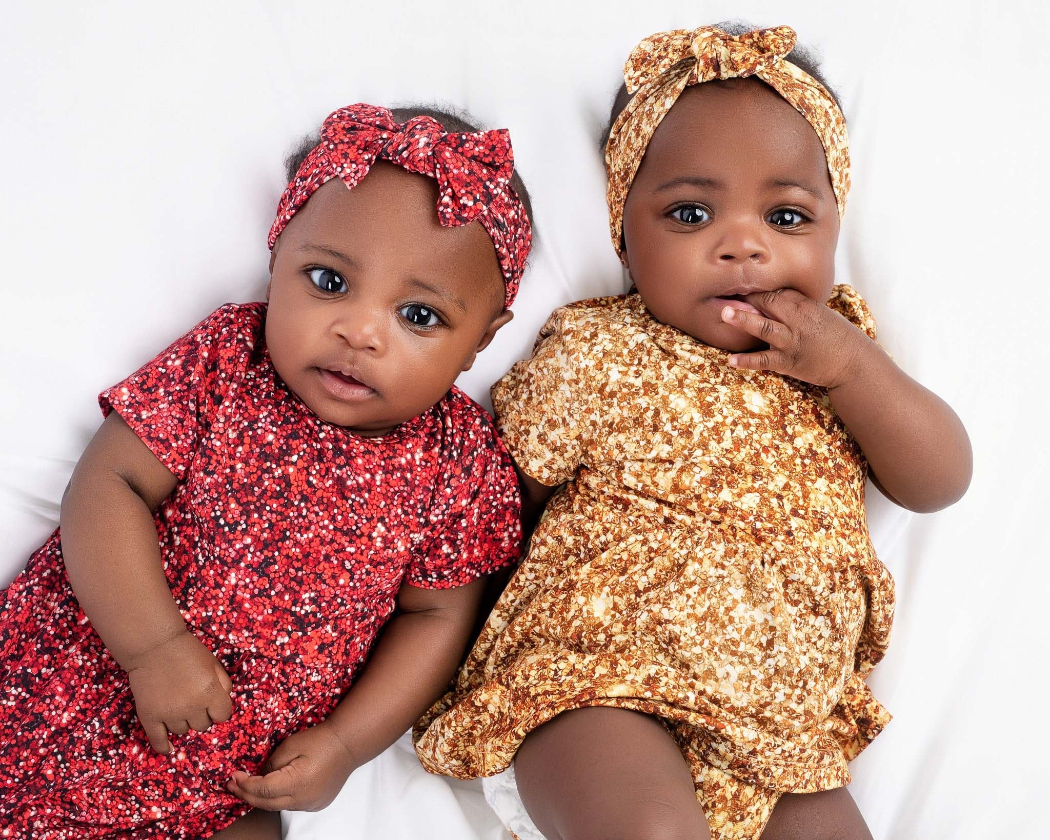 Ruby Shimmer | Baby & Toddler Bamboo Bodysuit Dress