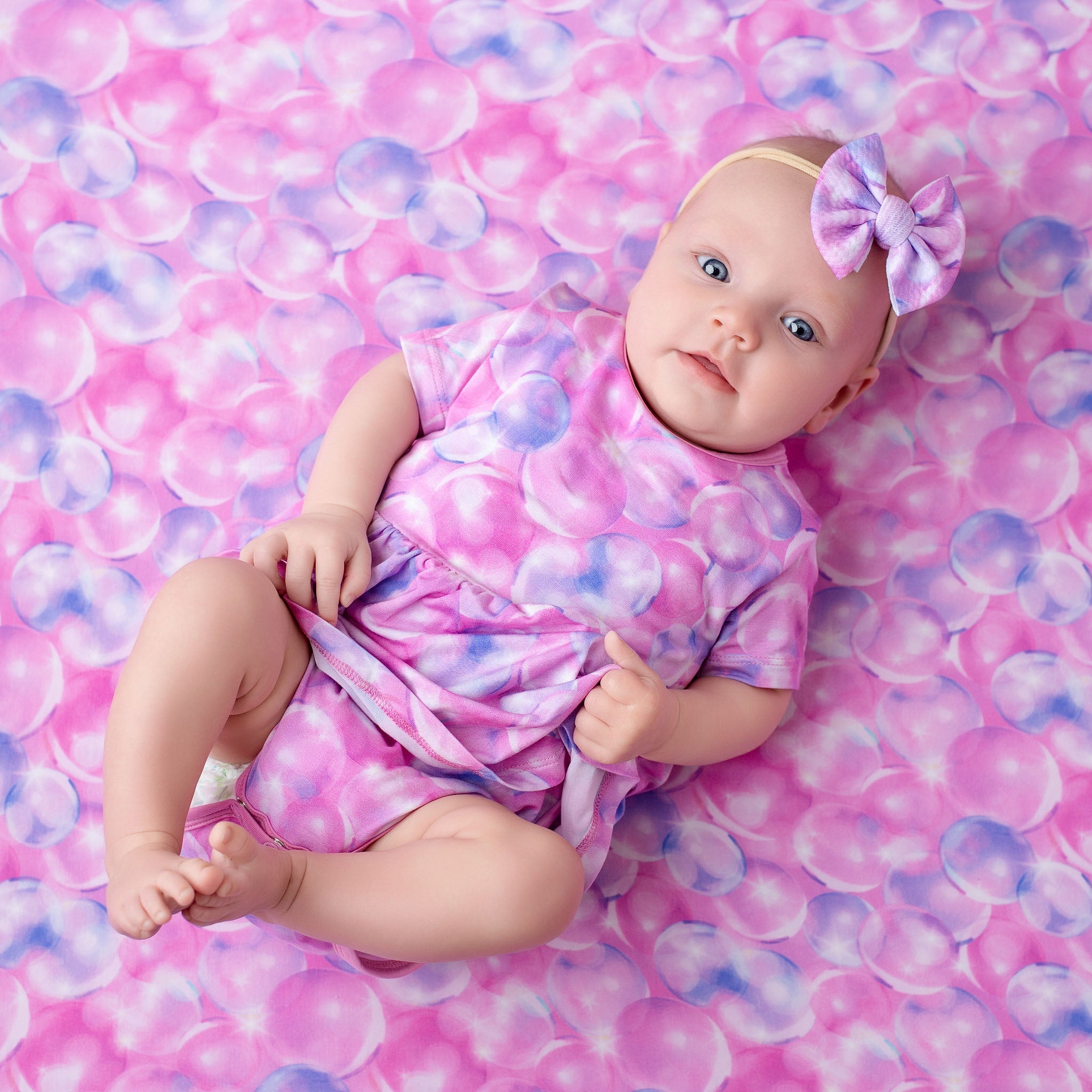 Wicked Cute | Bubbles | Bamboo Baby Bodysuit Dress
