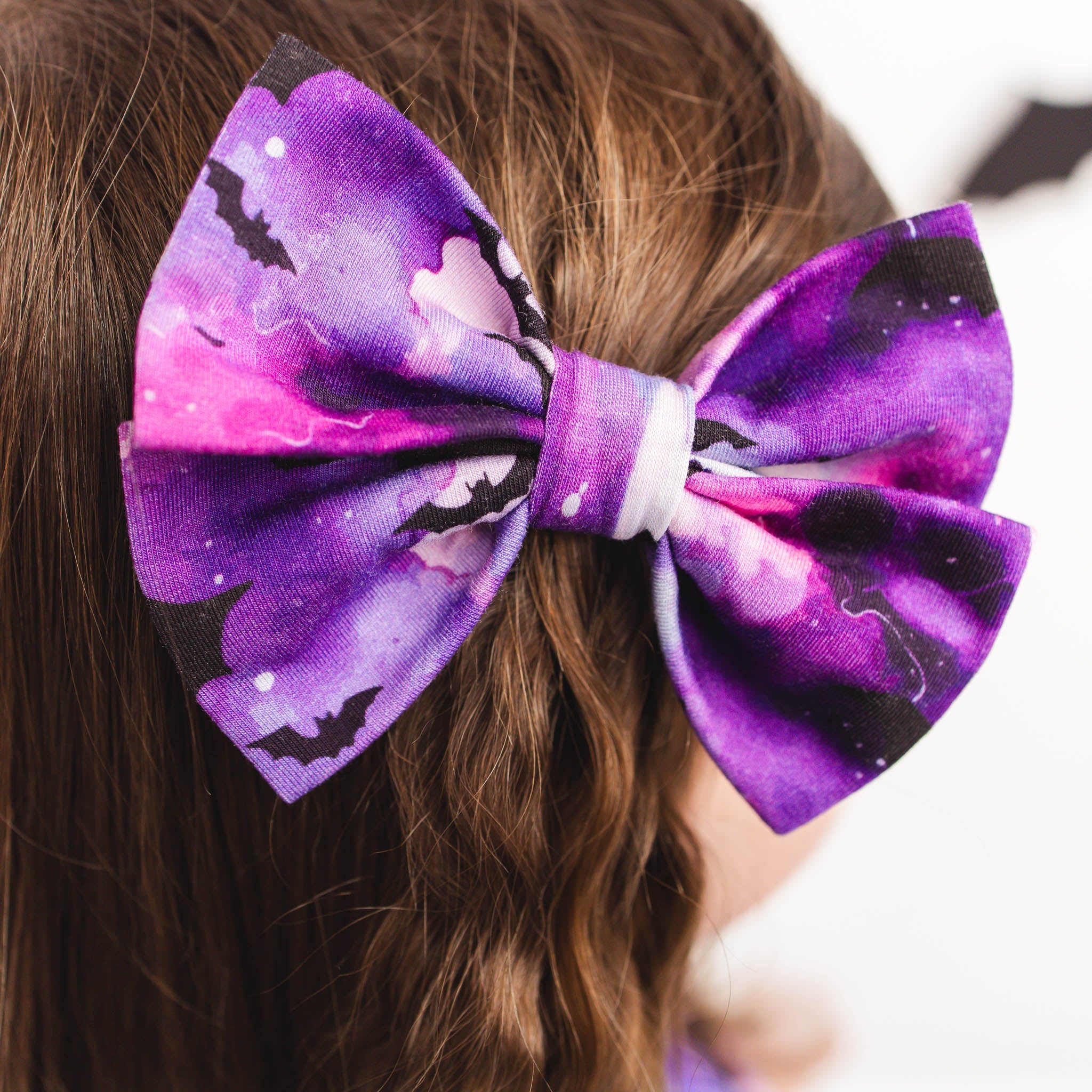 Halloween | Twilight Bats | Bamboo Big Clip On Bow