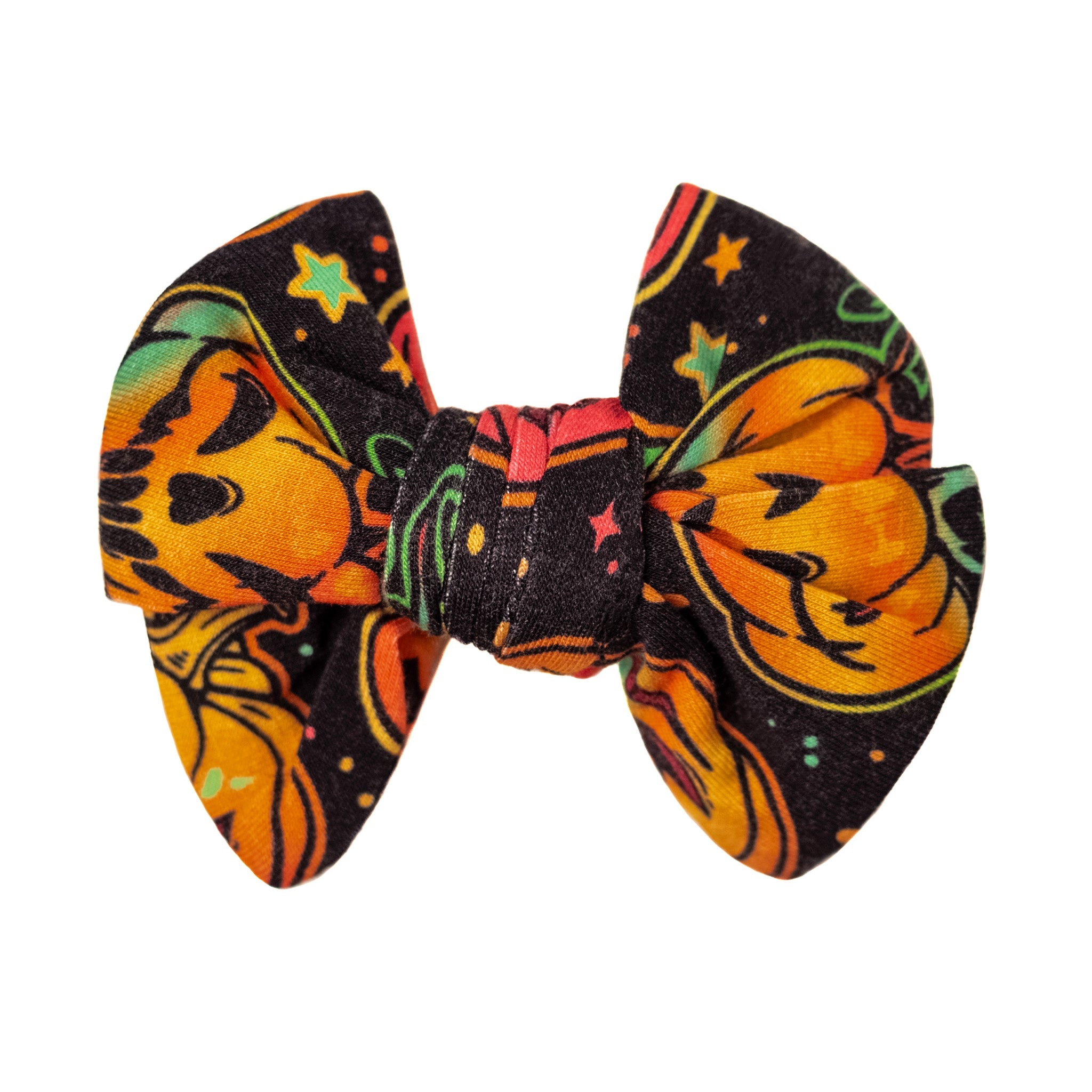 Halloween | Spooky Pumpkins | Toddler Bamboo Clip On Bow *new Style*