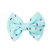 Cotton Candy Sprinkles | Bamboo Big Clip On Bow