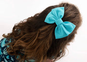 Ocean Blue | Bamboo Big Clip On Bow