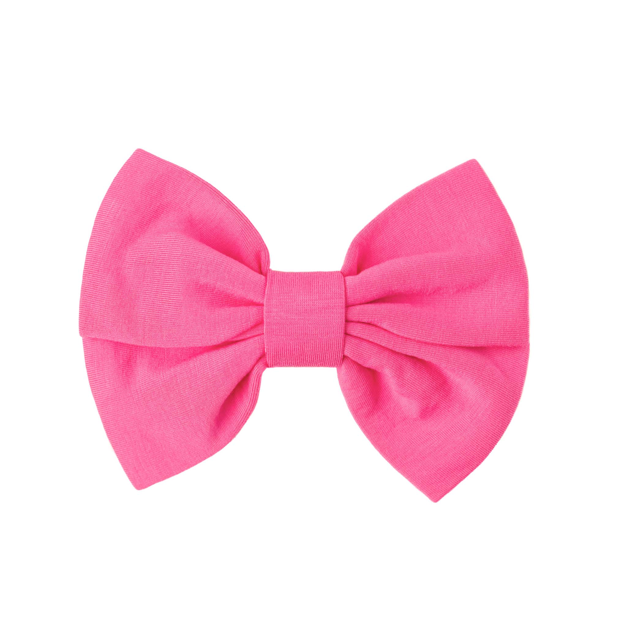 Watermelon Pink | Bamboo Big Clip On Bow