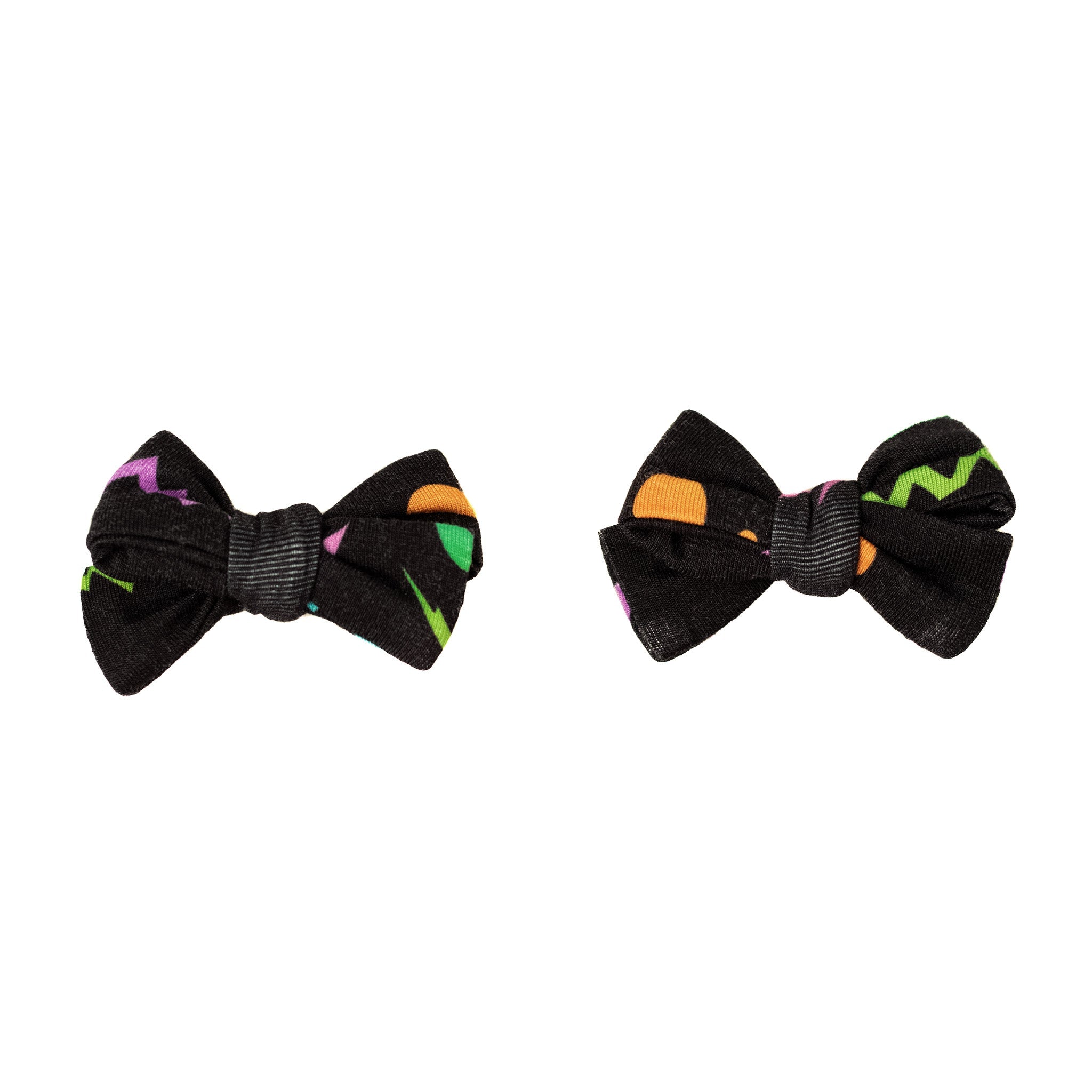 Halloween Night | Baby Bamboo Clip On Bow Set *new Style*