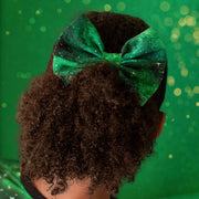 Wicked Cute | Green Galaxy Elixir | Large Clip Bow
