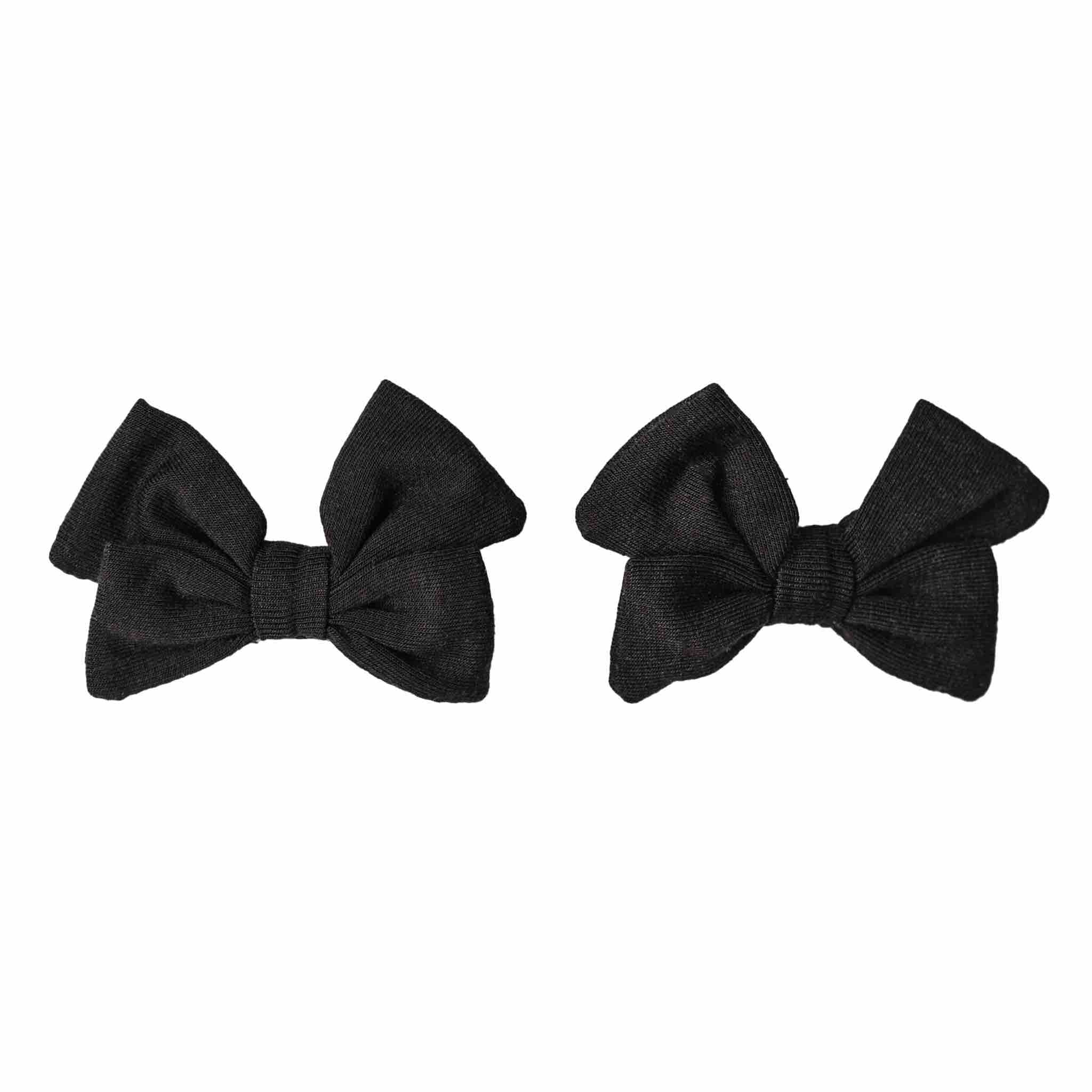 Black | Pigtail Clip Bows (v1)