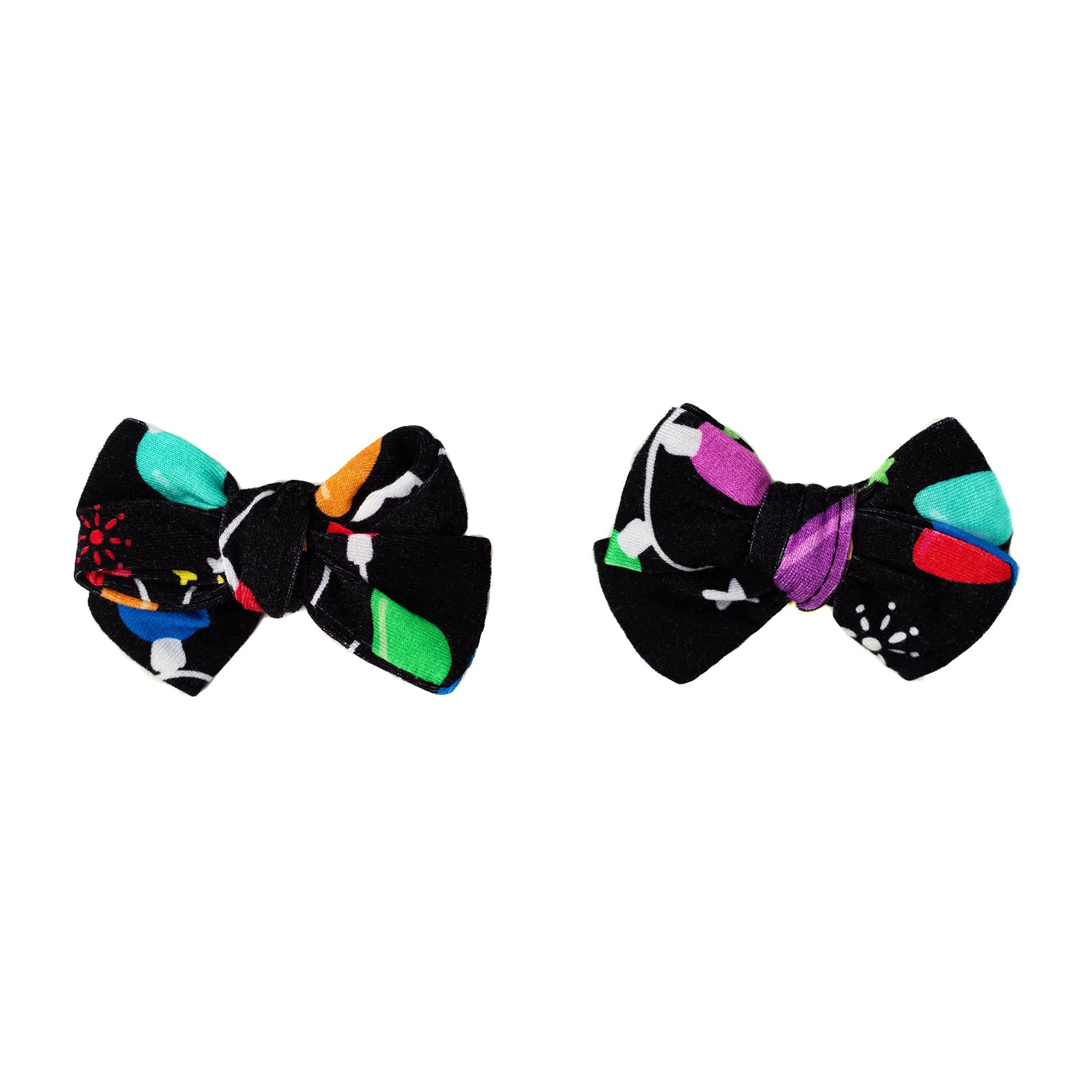 Holiday Lights | Baby Bamboo Clip On Bow Set *new Style*