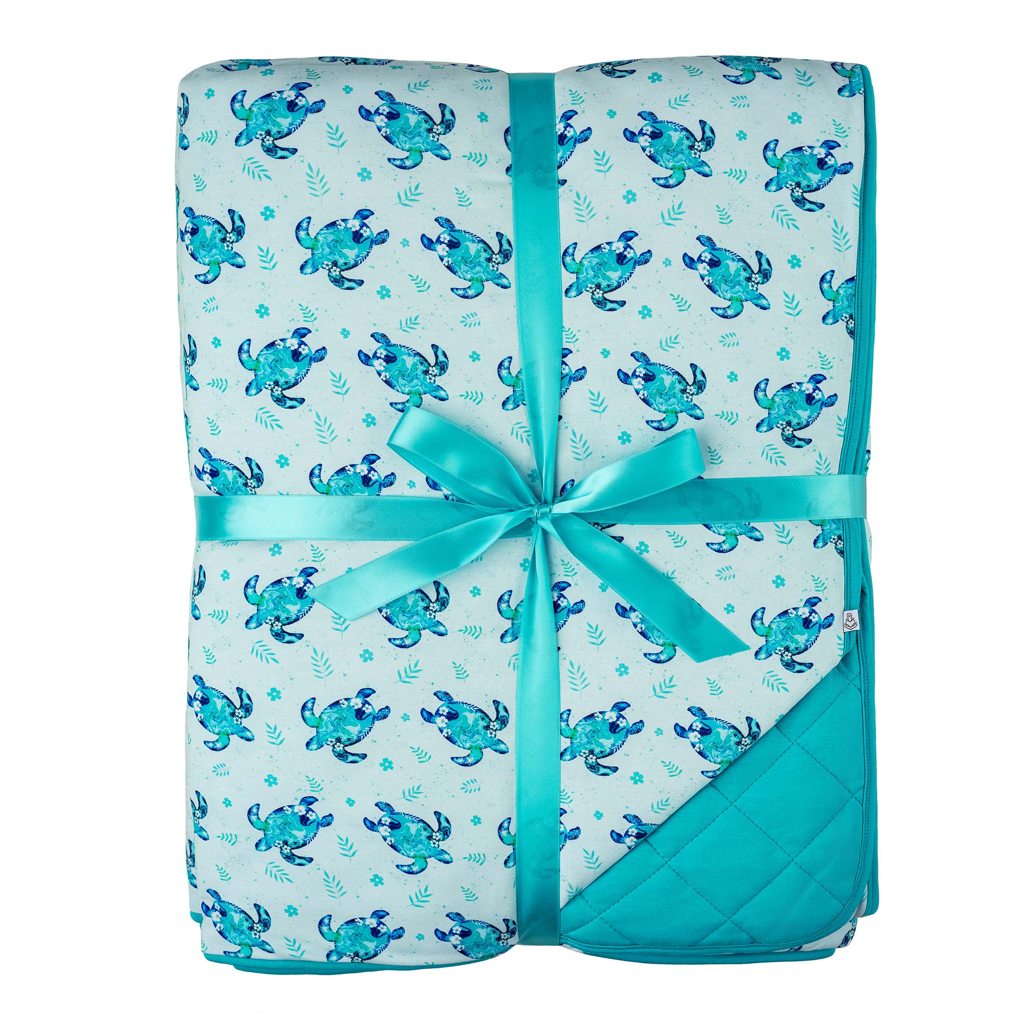 Sea Turtles | Quilted Bamboo Adult Blanket
