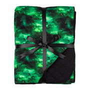 Wicked Cute | Green Galaxy Elixir | Bamboo Quilted Adult Blanket