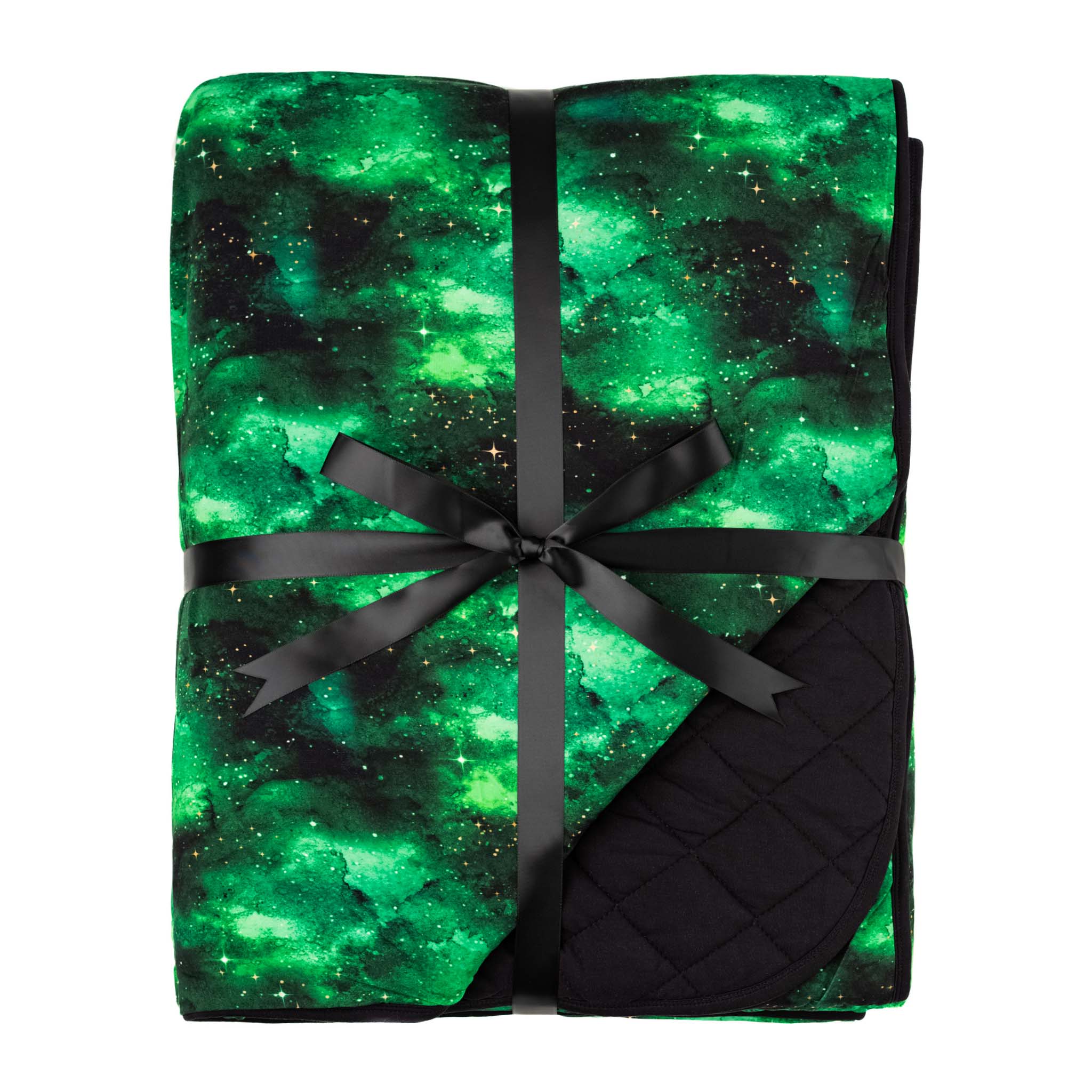 Wicked Cute | Green Galaxy Elixir | Bamboo Quilted Adult Blanket