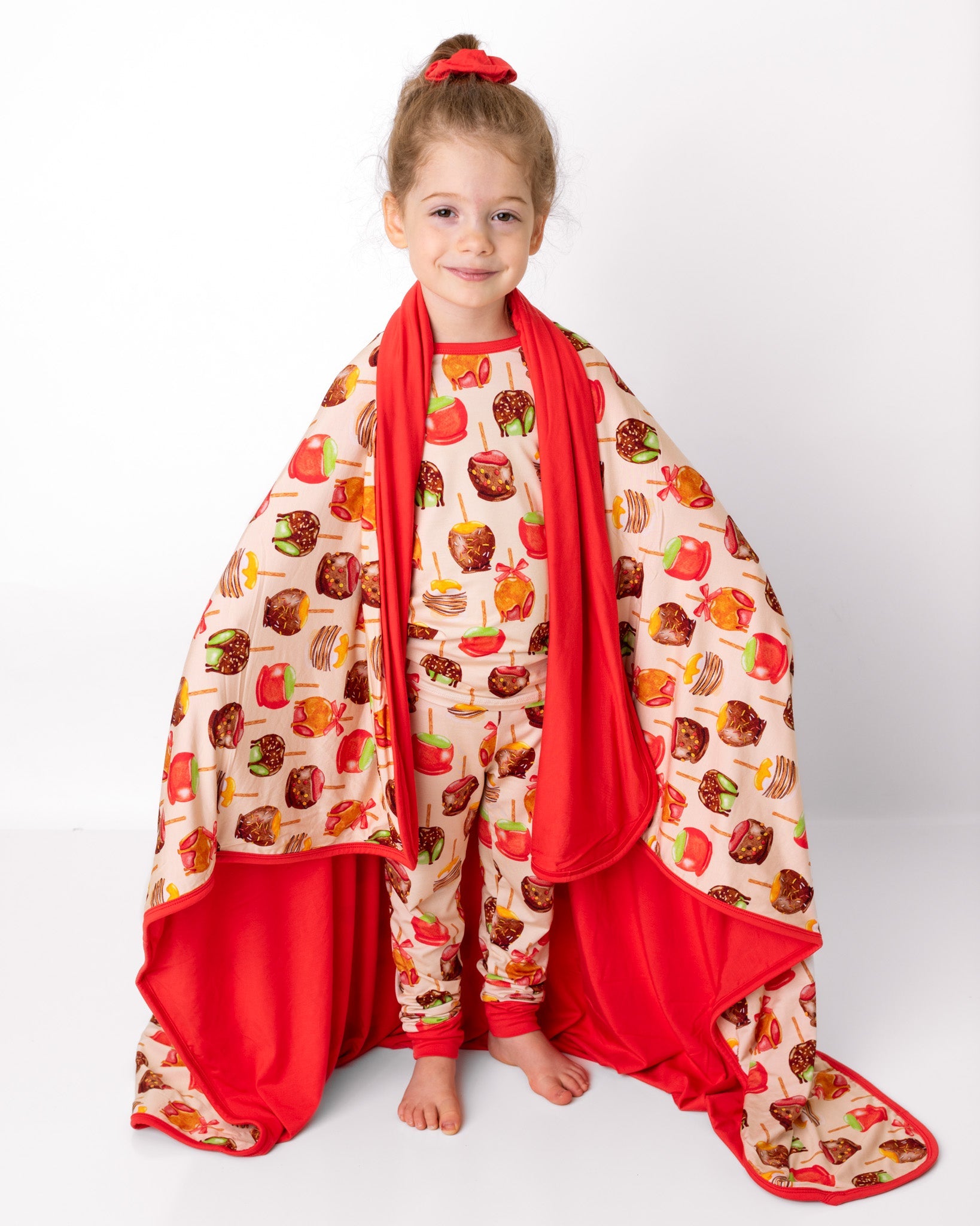 Candy Apples | Double Layer Bamboo Toddler Blanket