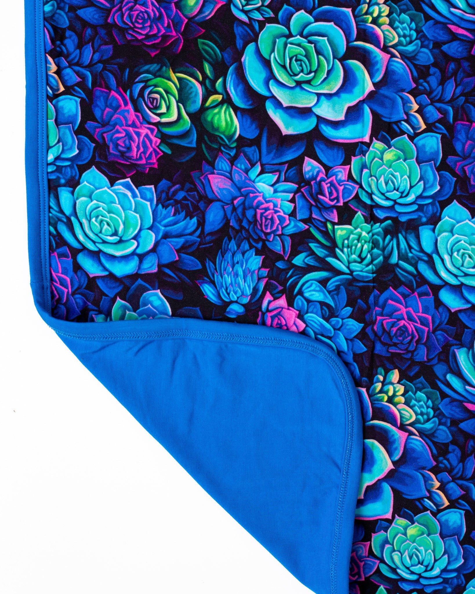 Electric Succulents | Bamboo Double Layer Adult Blanket