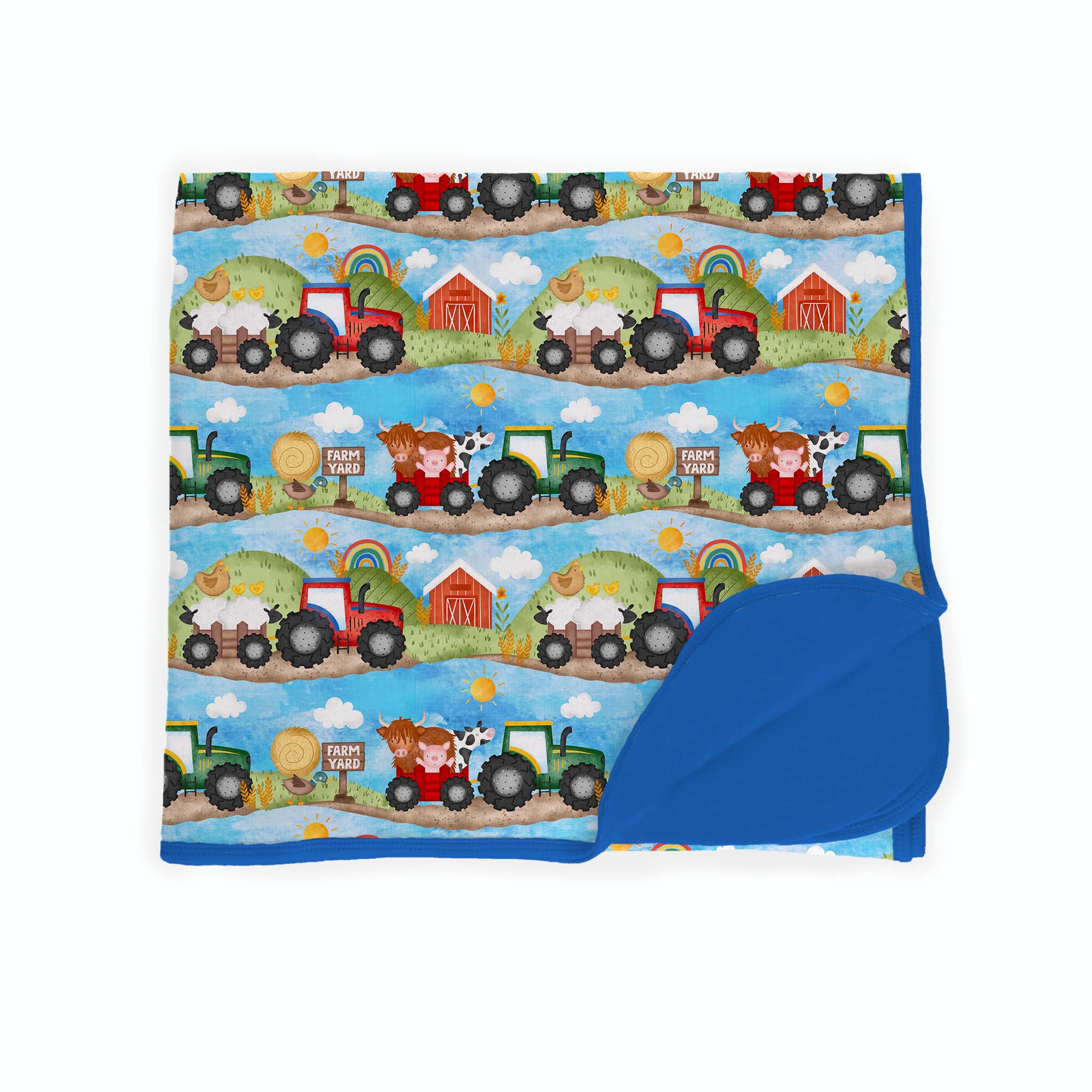 Farm Friends | Bamboo Double Layer Toddler Blanket