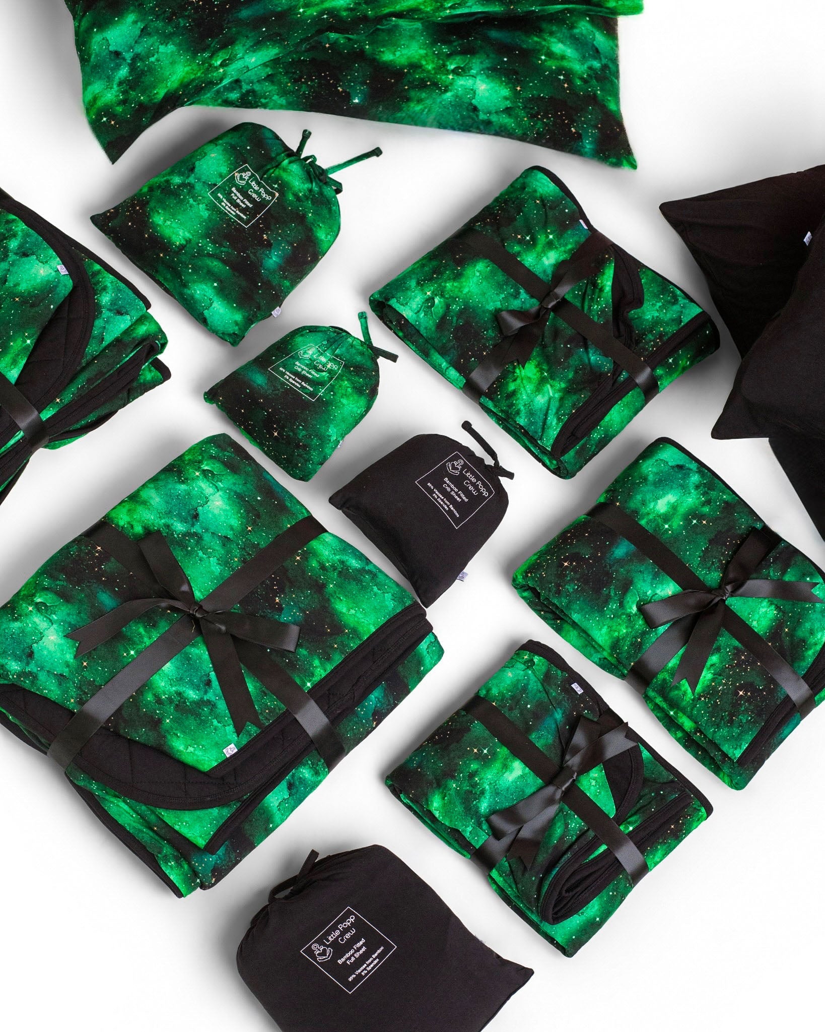 Wicked Cute | Green Galaxy Elixir | Bamboo Quilted Toddler Blanket
