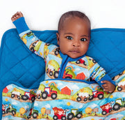 Farm Friends | Bamboo Quilted Mini Baby Blanket