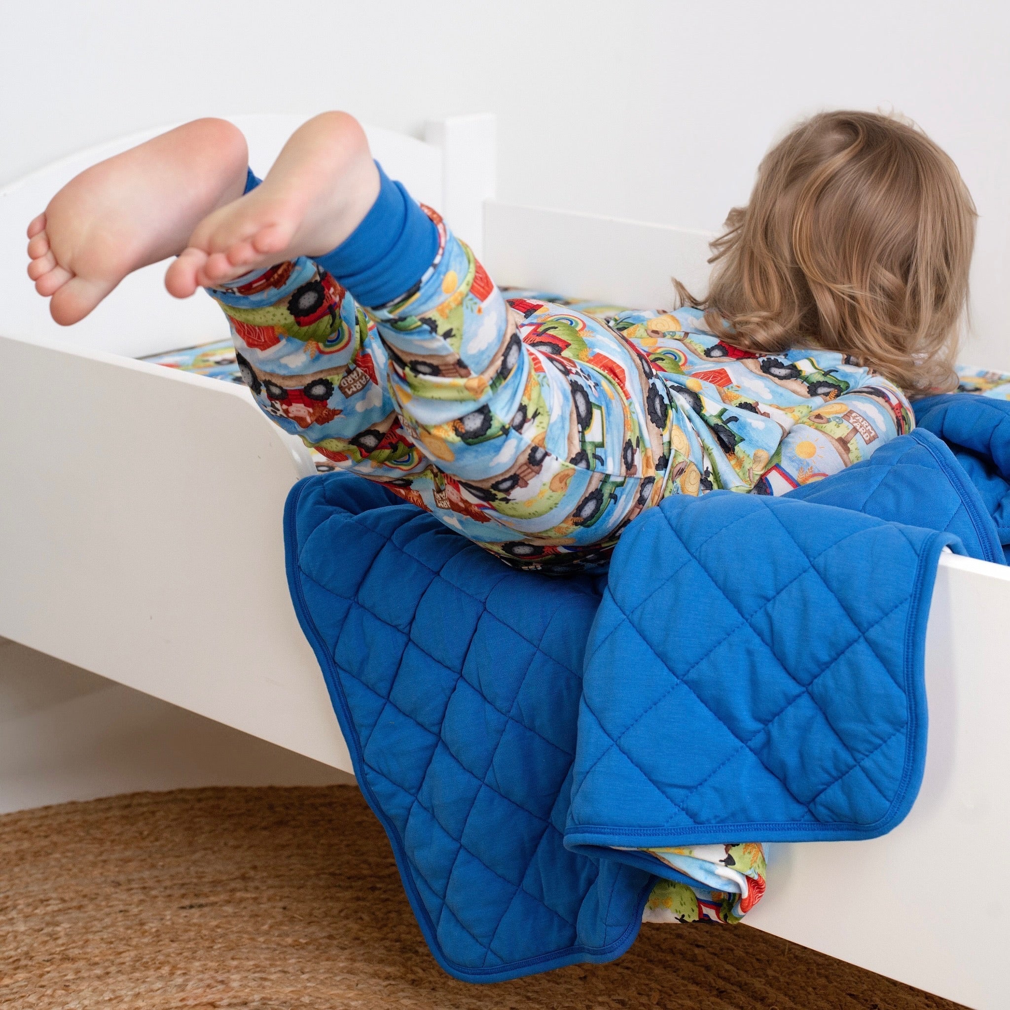 Farm Friends | Bamboo Quilted Mini Baby Blanket