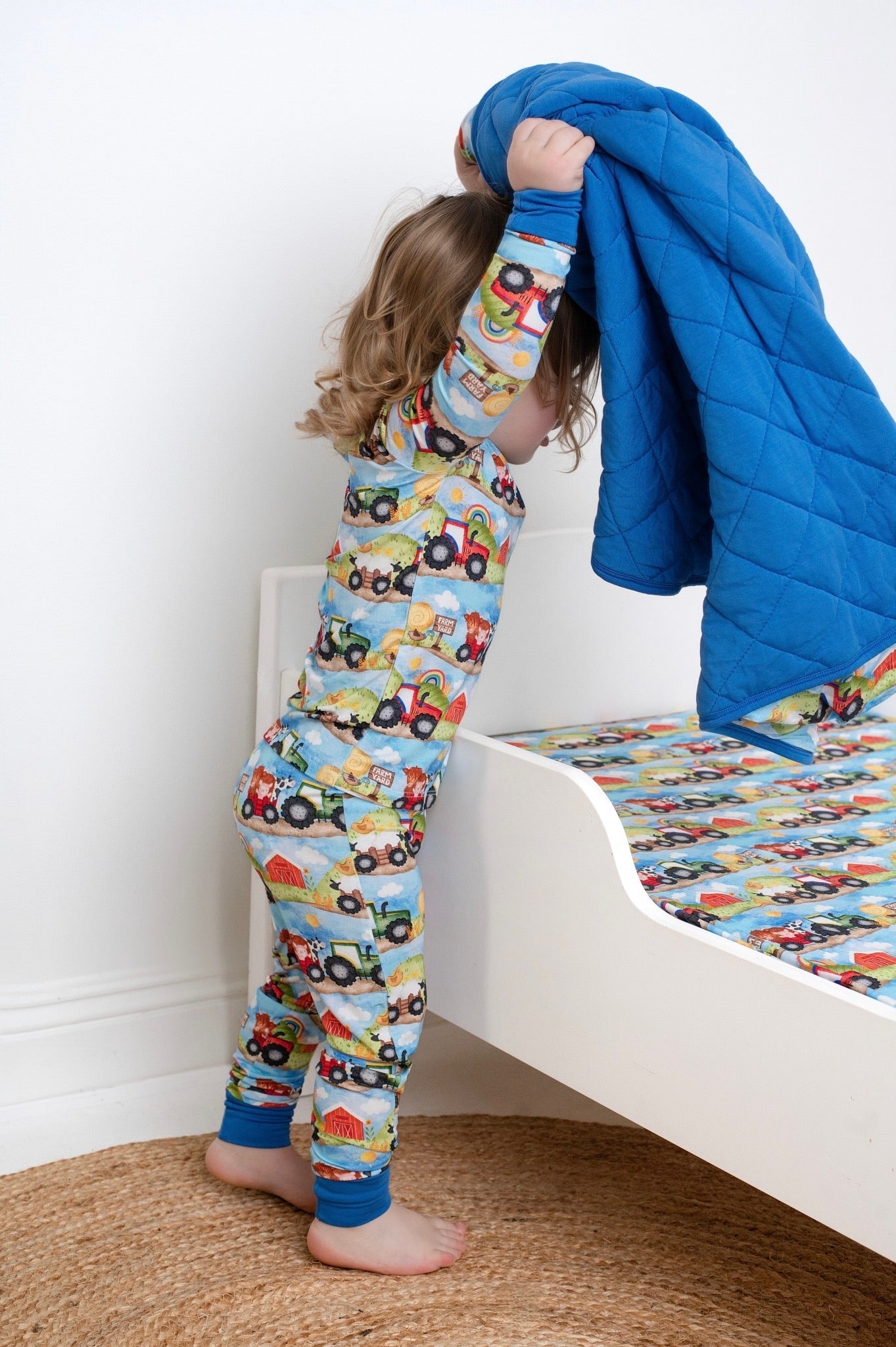 Farm Friends | Bamboo Quilted Mini Baby Blanket